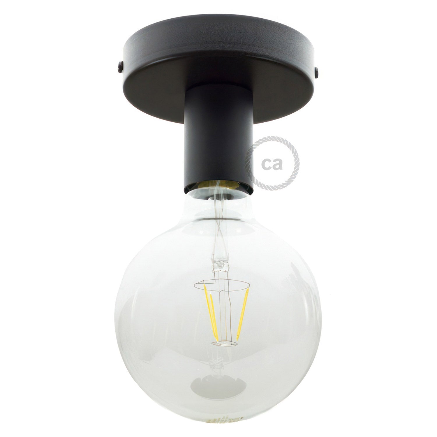 Fermaluce Metal, nástěnné/stropní svítidlo E27, průměr 12 cm, max 53W