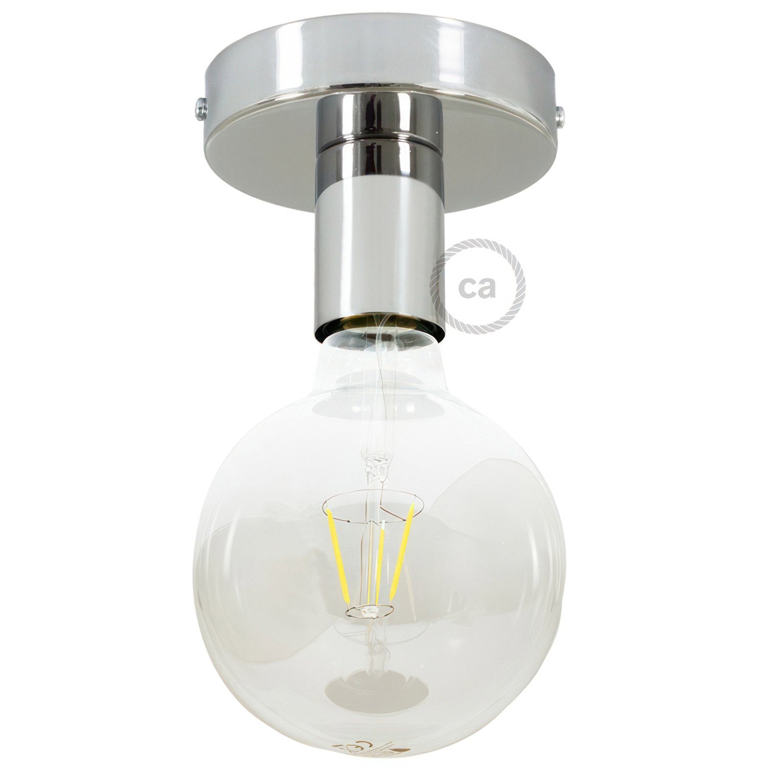 Fermaluce Metal, nástěnné/stropní svítidlo E27, průměr 12 cm, max 53W