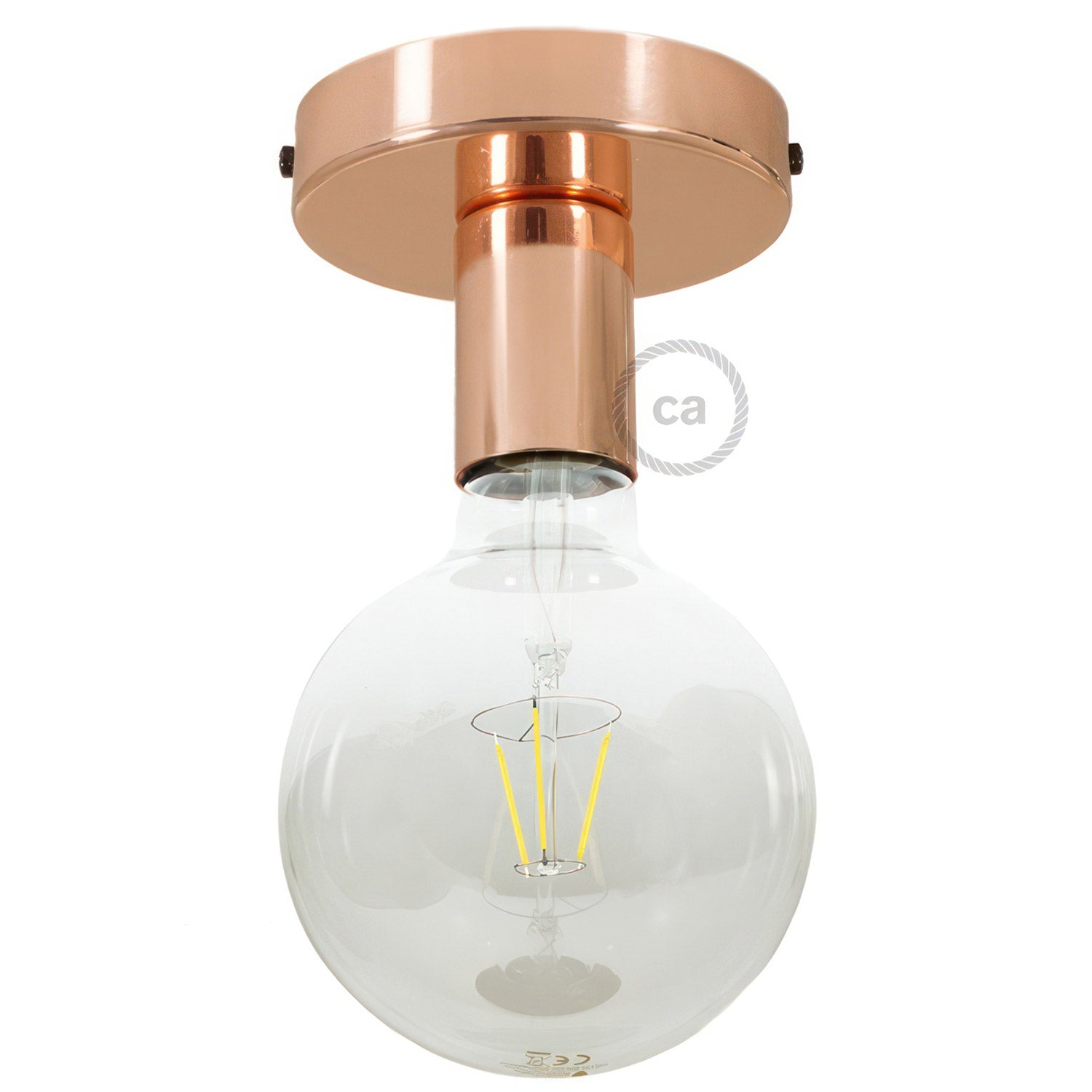 Fermaluce Metal, nástěnné/stropní svítidlo E27, průměr 12 cm, max 53W
