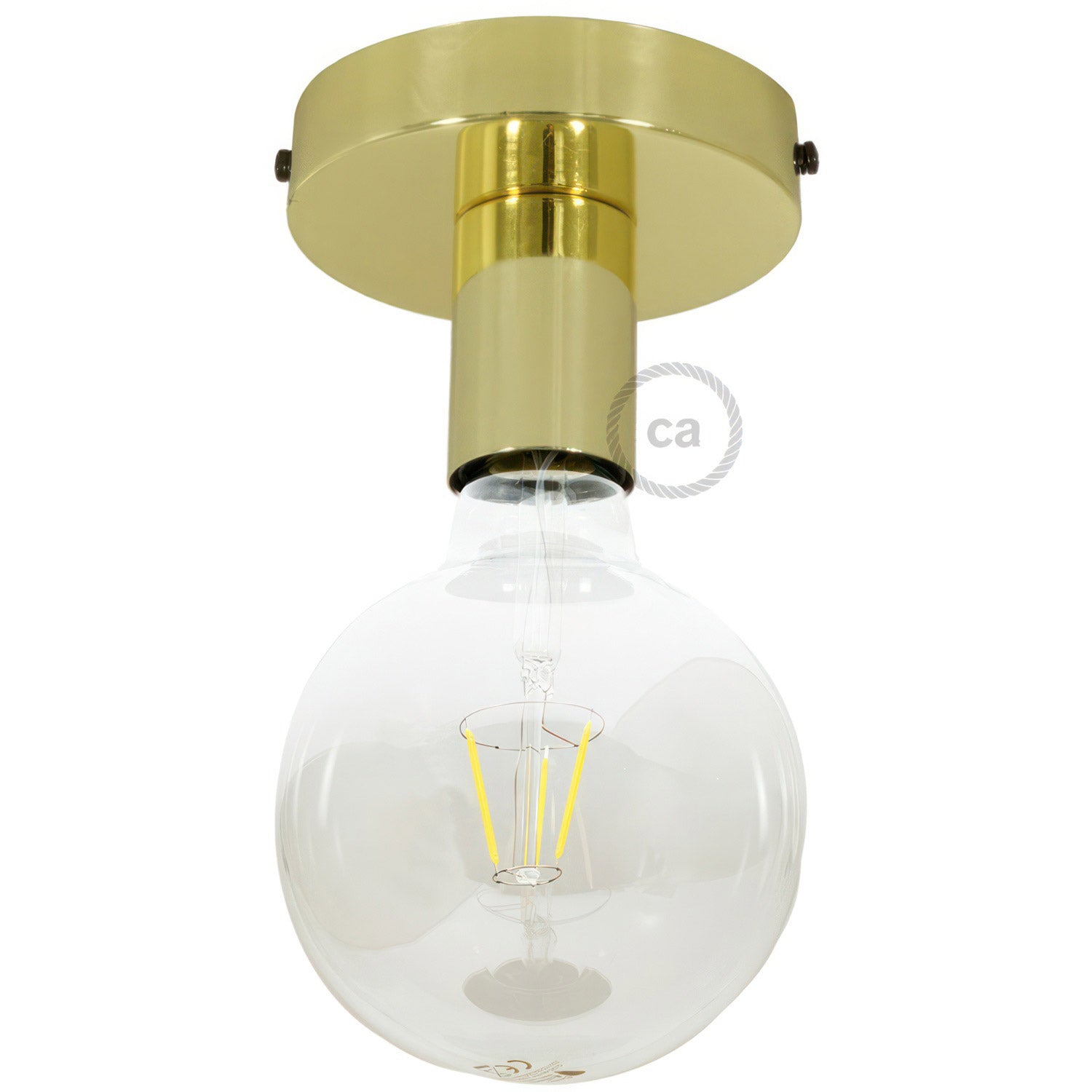 Fermaluce Metal, nástěnné/stropní svítidlo E27, průměr 12 cm, max 53W