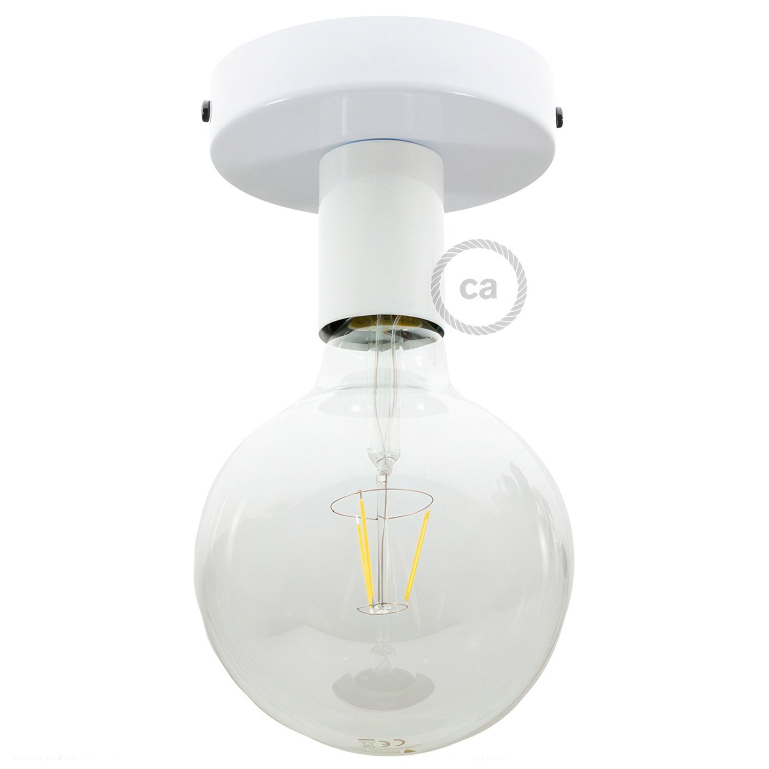 Fermaluce Metal, nástěnné/stropní svítidlo E27, průměr 12 cm, max 53W