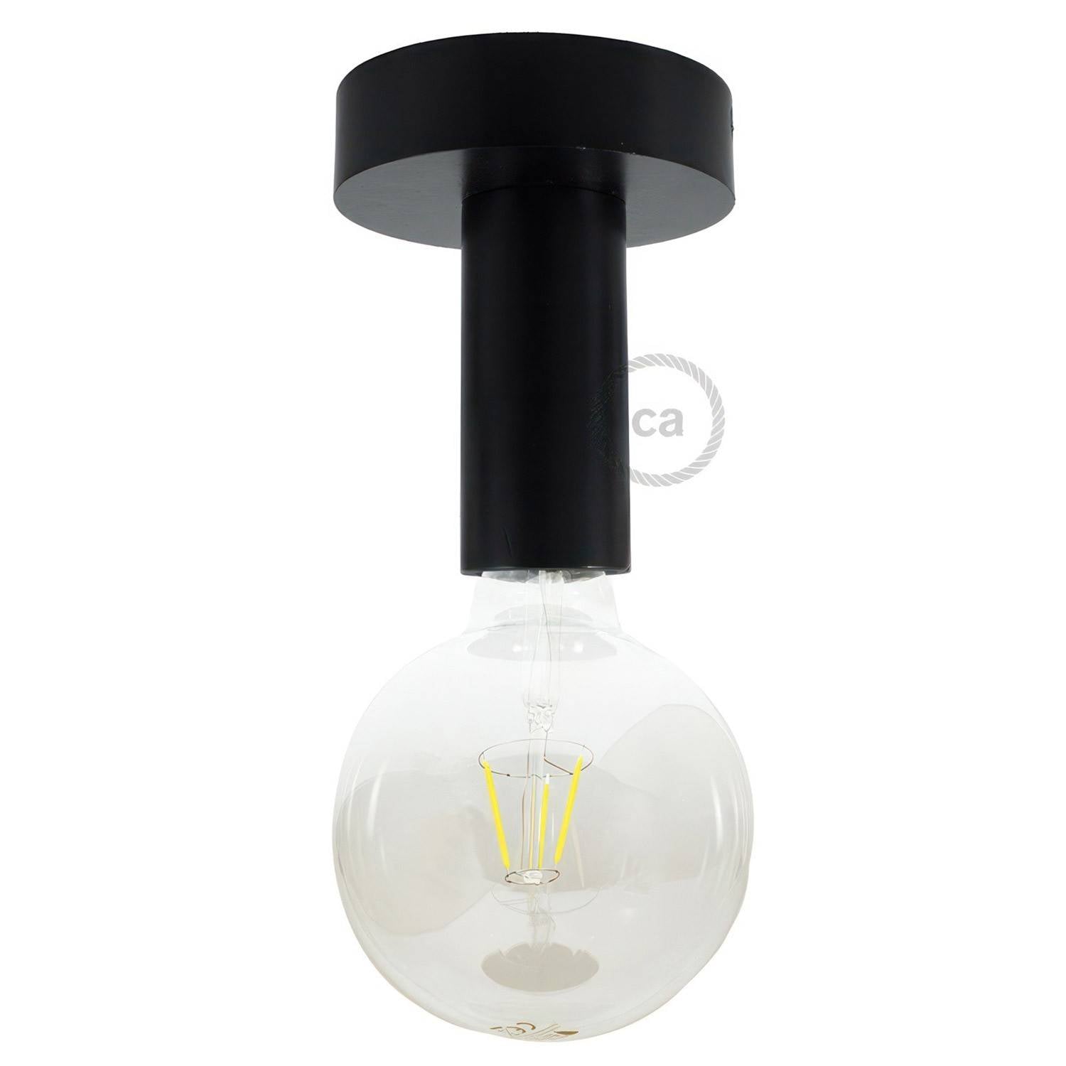 Fermaluce Wood M, lakované dřevěné zápustné svítidlo E27, max 70W, průměr 12 cm