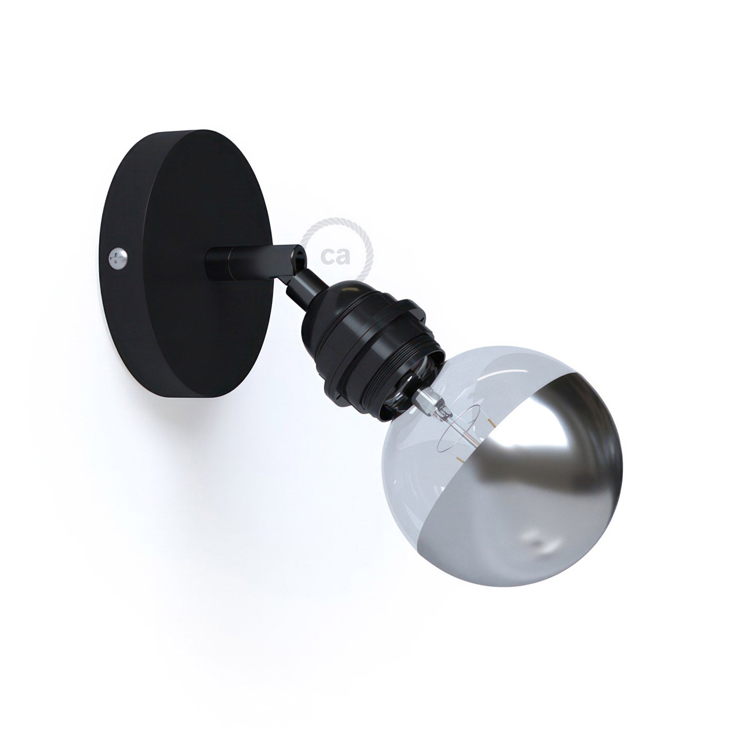 Fermaluce Metal 90°, nastavitelný nástěnný/stropní světelný zdroj E27, průměr 12 cm, max 42W