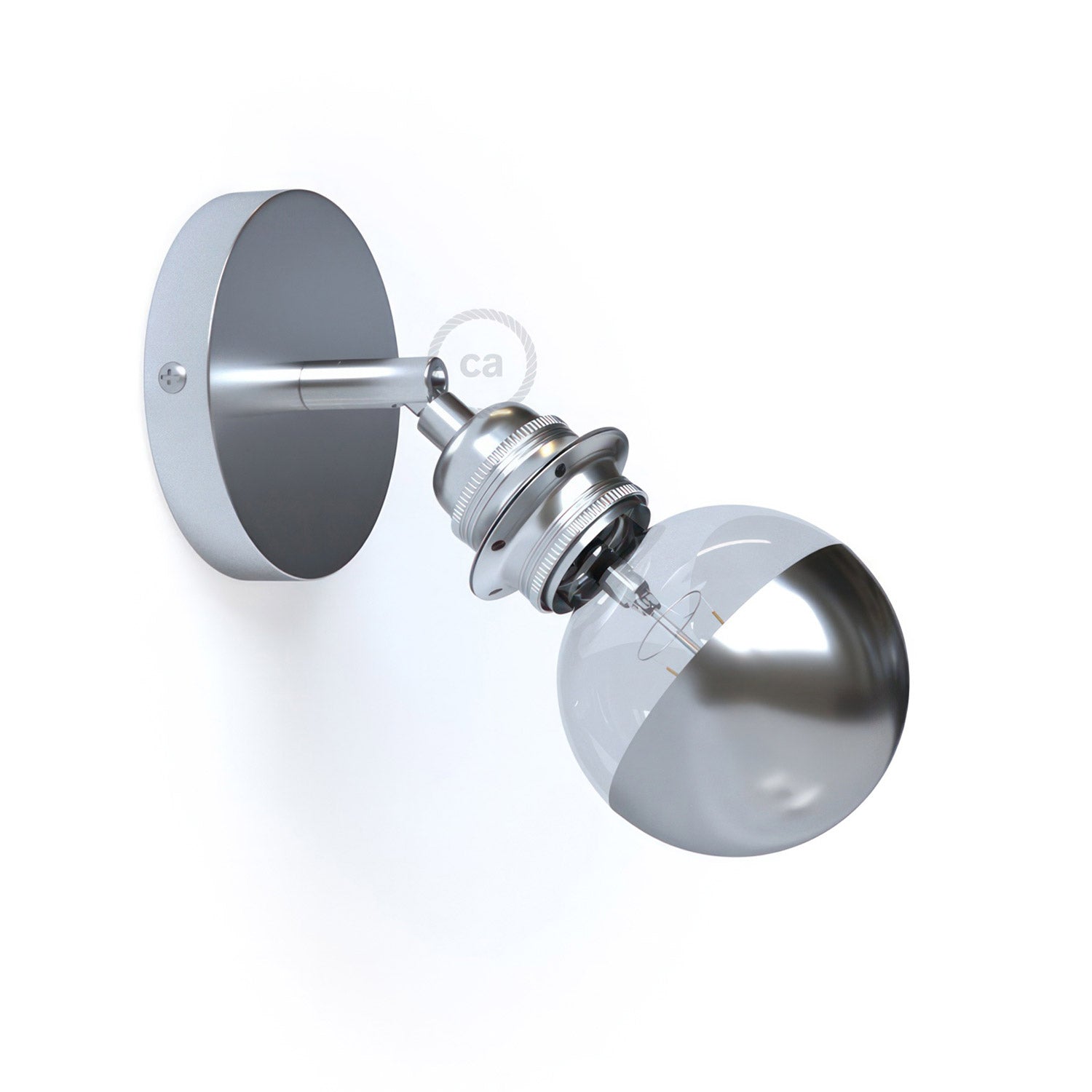 Fermaluce Metal 90°, nastavitelný nástěnný/stropní světelný zdroj E27, průměr 12 cm, max 42W