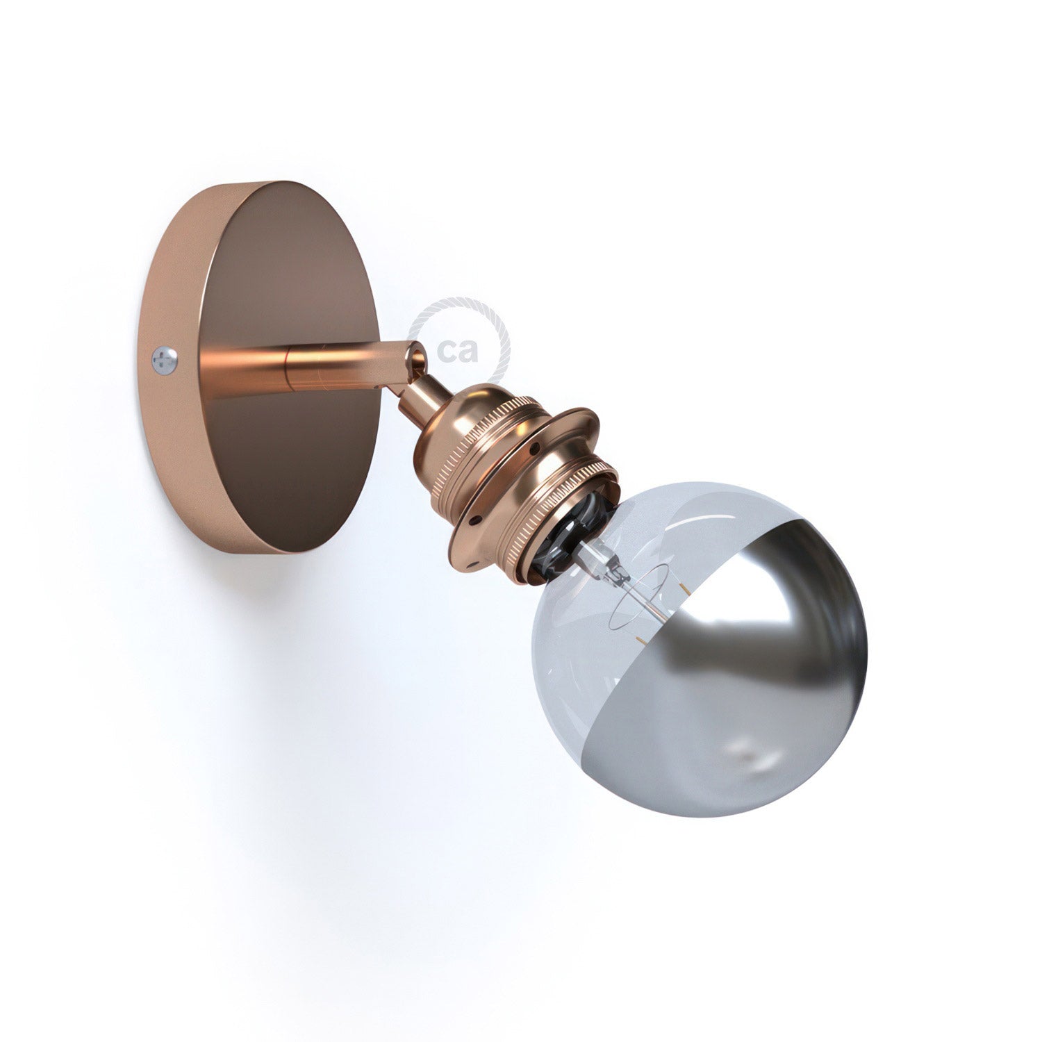 Fermaluce Metal 90°, nastavitelný nástěnný/stropní světelný zdroj E27, průměr 12 cm, max 42W