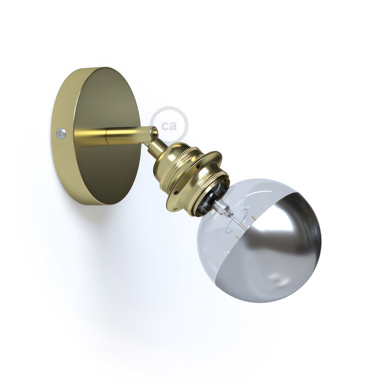 Fermaluce Metal 90°, nastavitelný nástěnný/stropní světelný zdroj E27, průměr 12 cm, max 42W