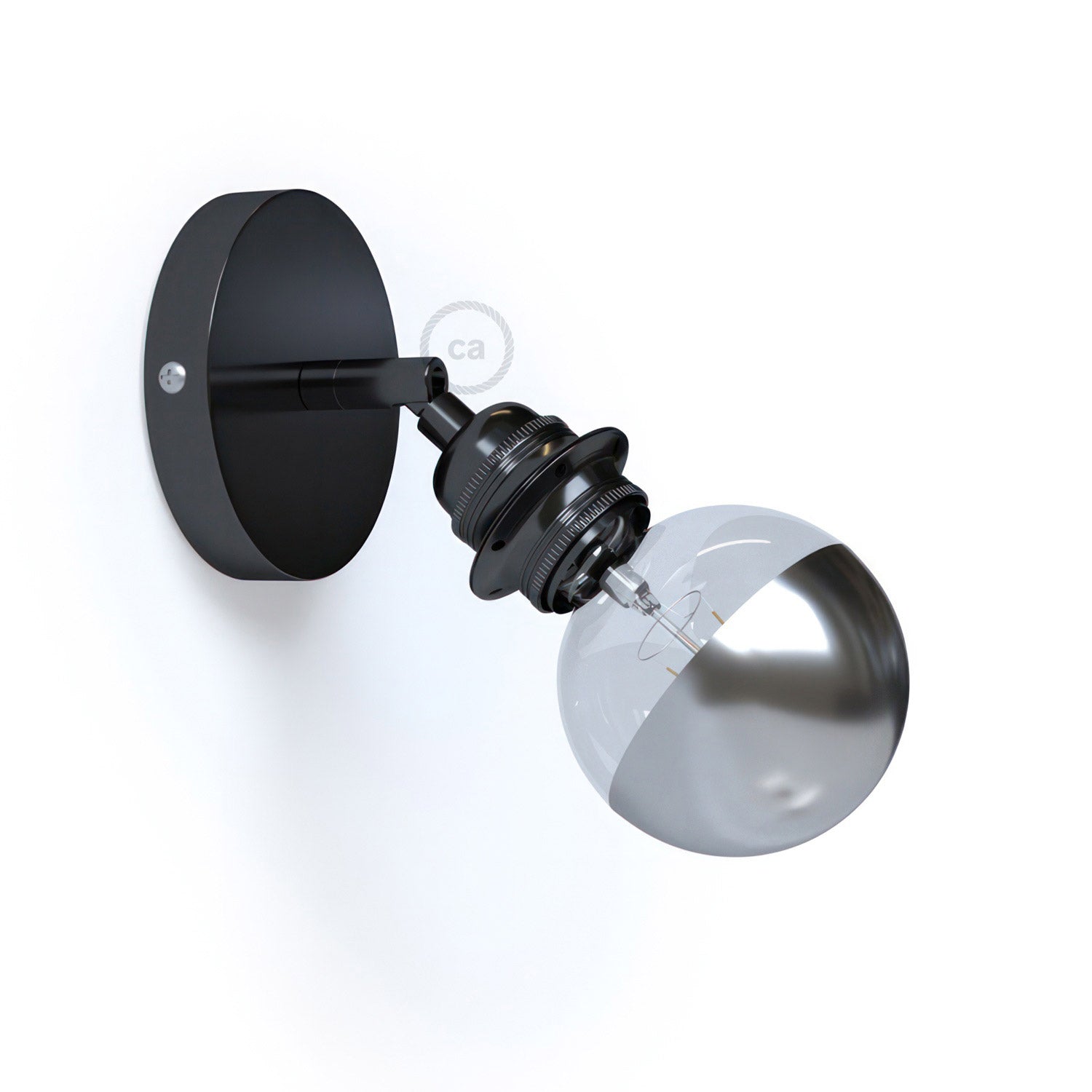 Fermaluce Metal 90°, nastavitelný nástěnný/stropní světelný zdroj E27, průměr 12 cm, max 42W