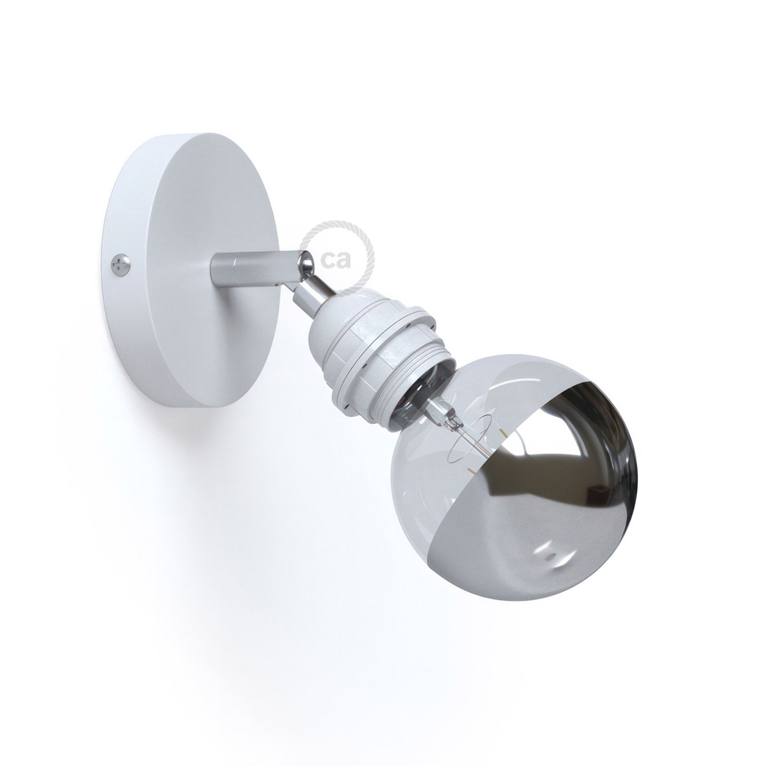 Fermaluce Metal 90°, nastavitelný nástěnný/stropní světelný zdroj E27, průměr 12 cm, max 42W