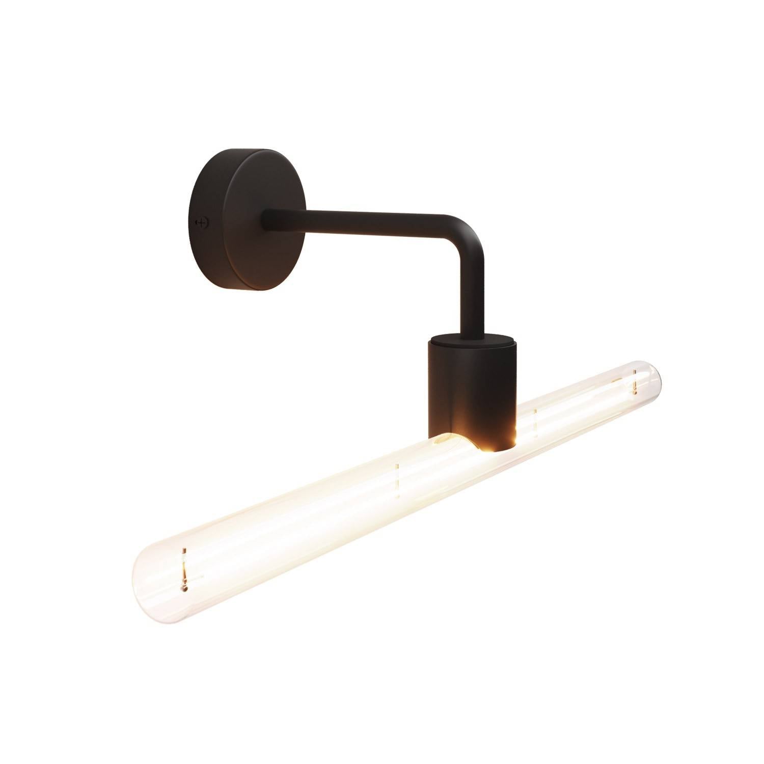 Kovové nástěnné svítidlo Esse14 s L-nástavcem, průměr 8,3 cm, max 20W LED