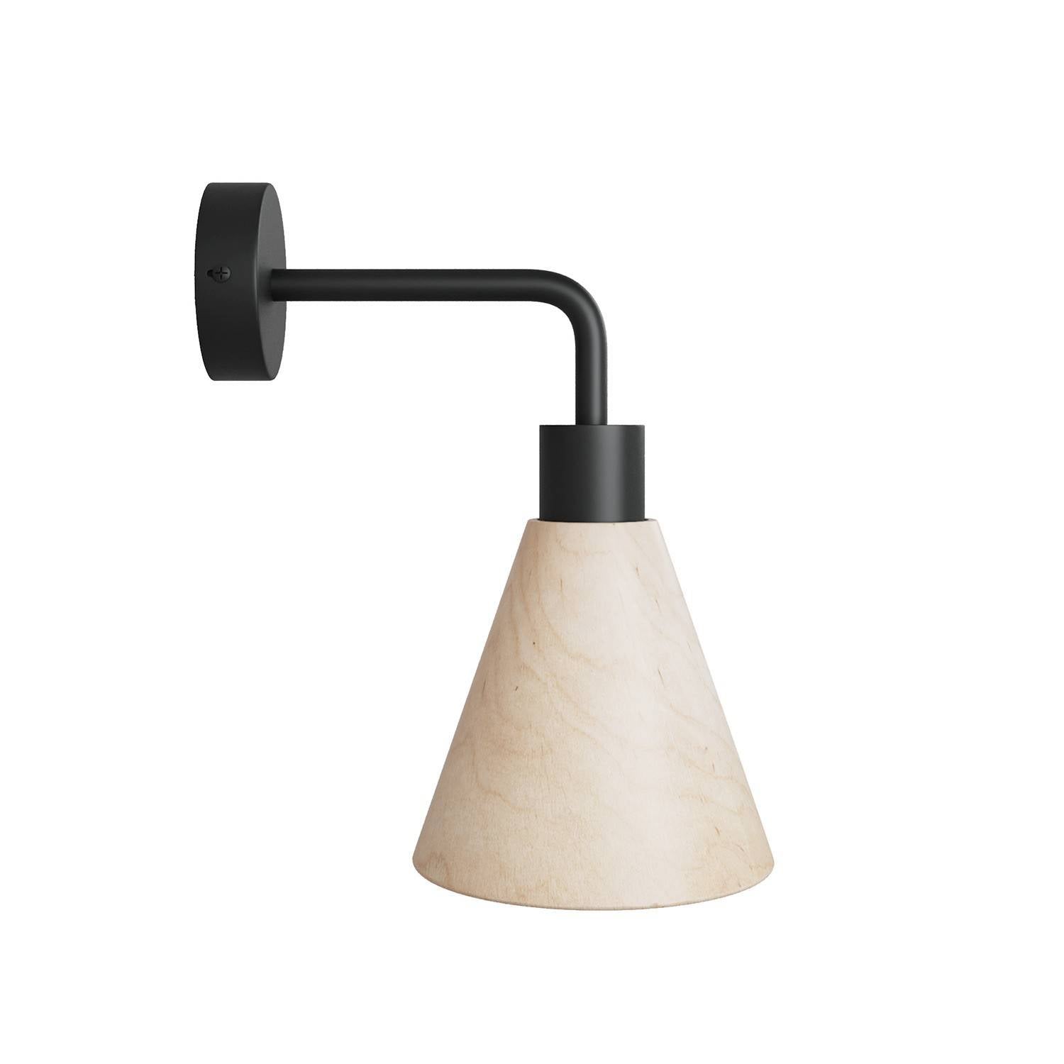 Lampa Fermaluce s dřevěným kuželovým stínidlem, 7W, 806 Lumenů