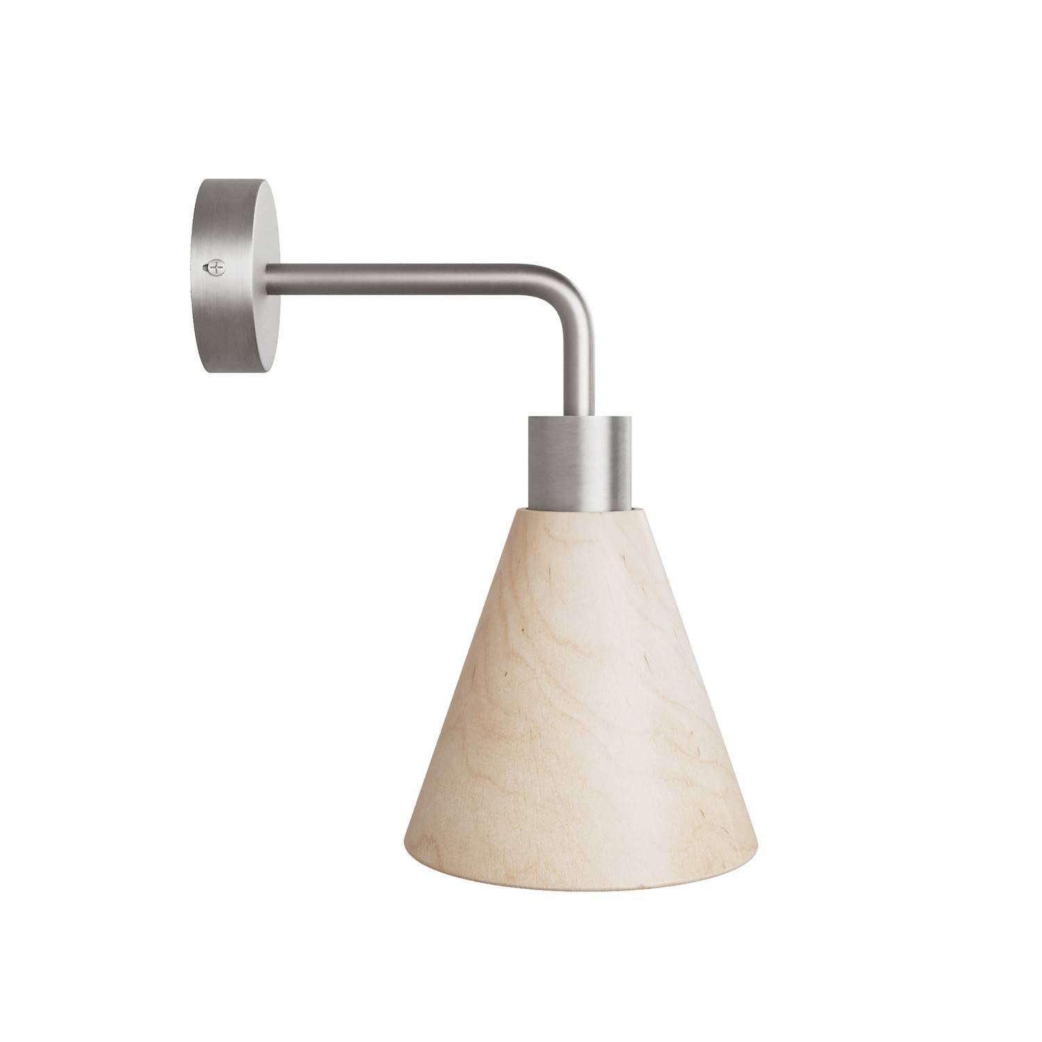 Lampa Fermaluce s dřevěným kuželovým stínidlem, 7W, 806 Lumenů