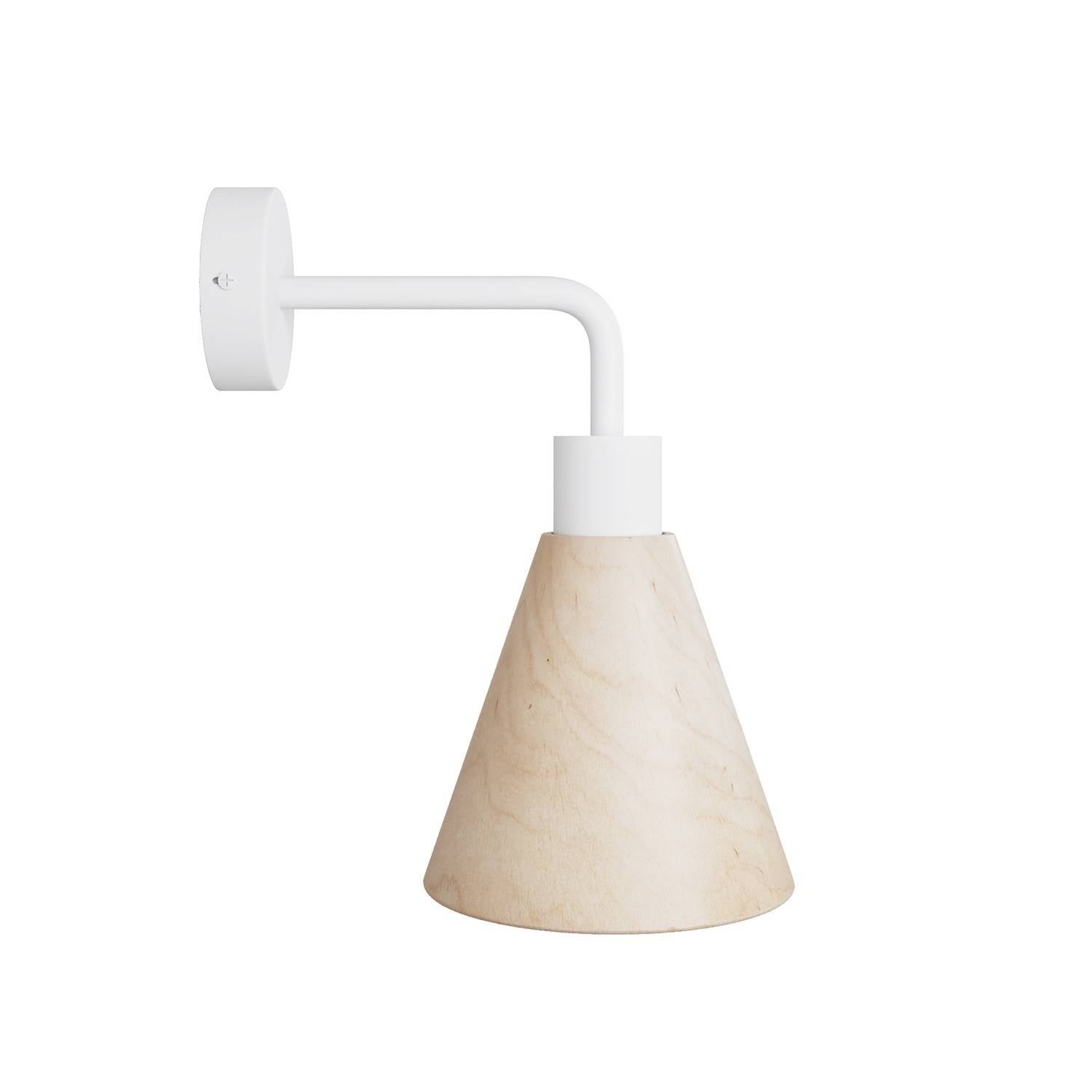 Lampa Fermaluce s dřevěným kuželovým stínidlem, 7W, 806 Lumenů