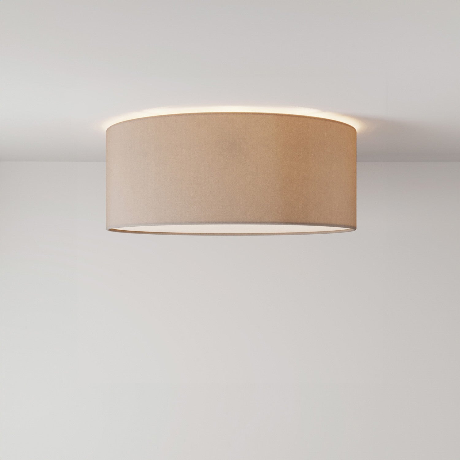 Stropní lampa z látky Malá, průměr 38 cm, E27 max 15W LED