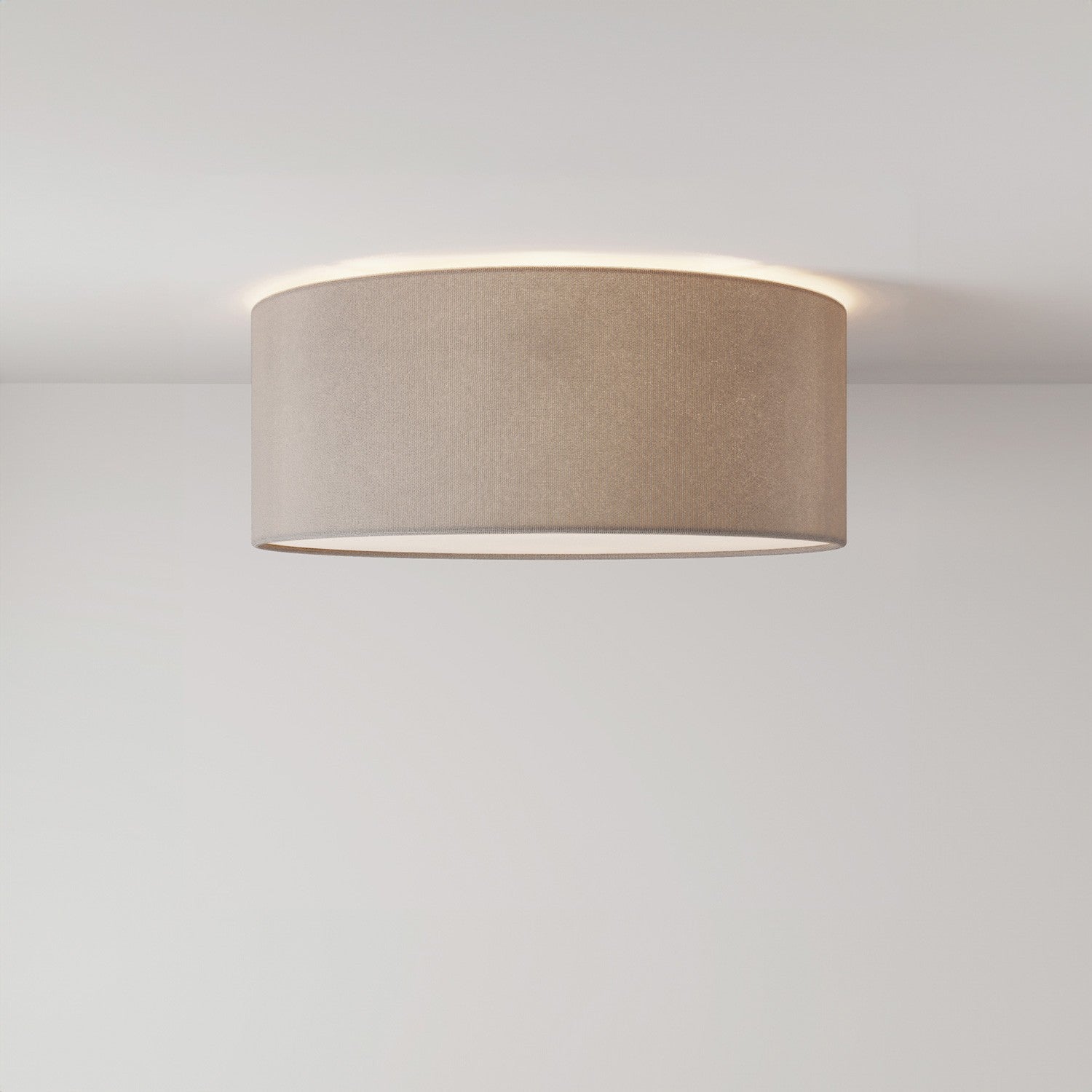 Stropní lampa z látky Malá, průměr 38 cm, E27 max 15W LED