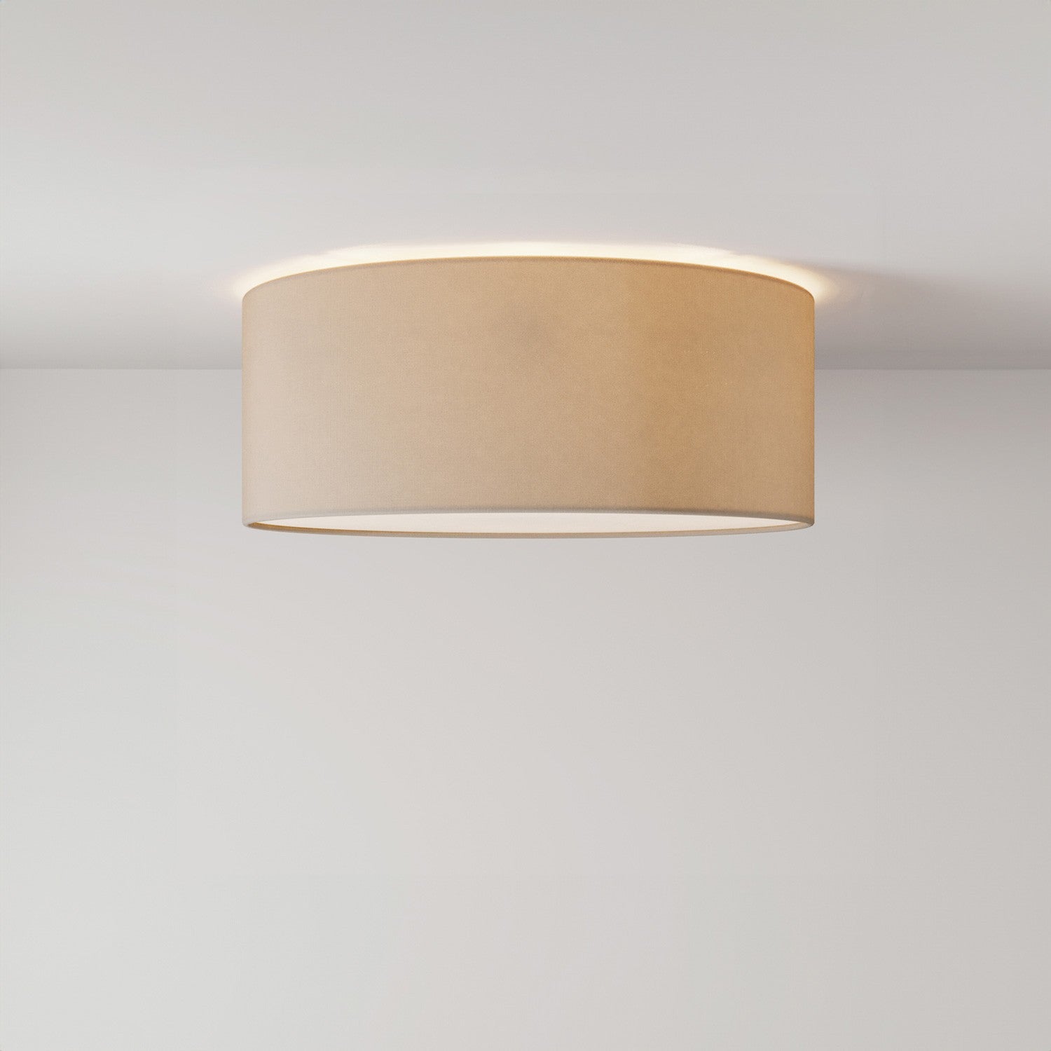 Stropní lampa z látky Malá, průměr 38 cm, E27 max 15W LED