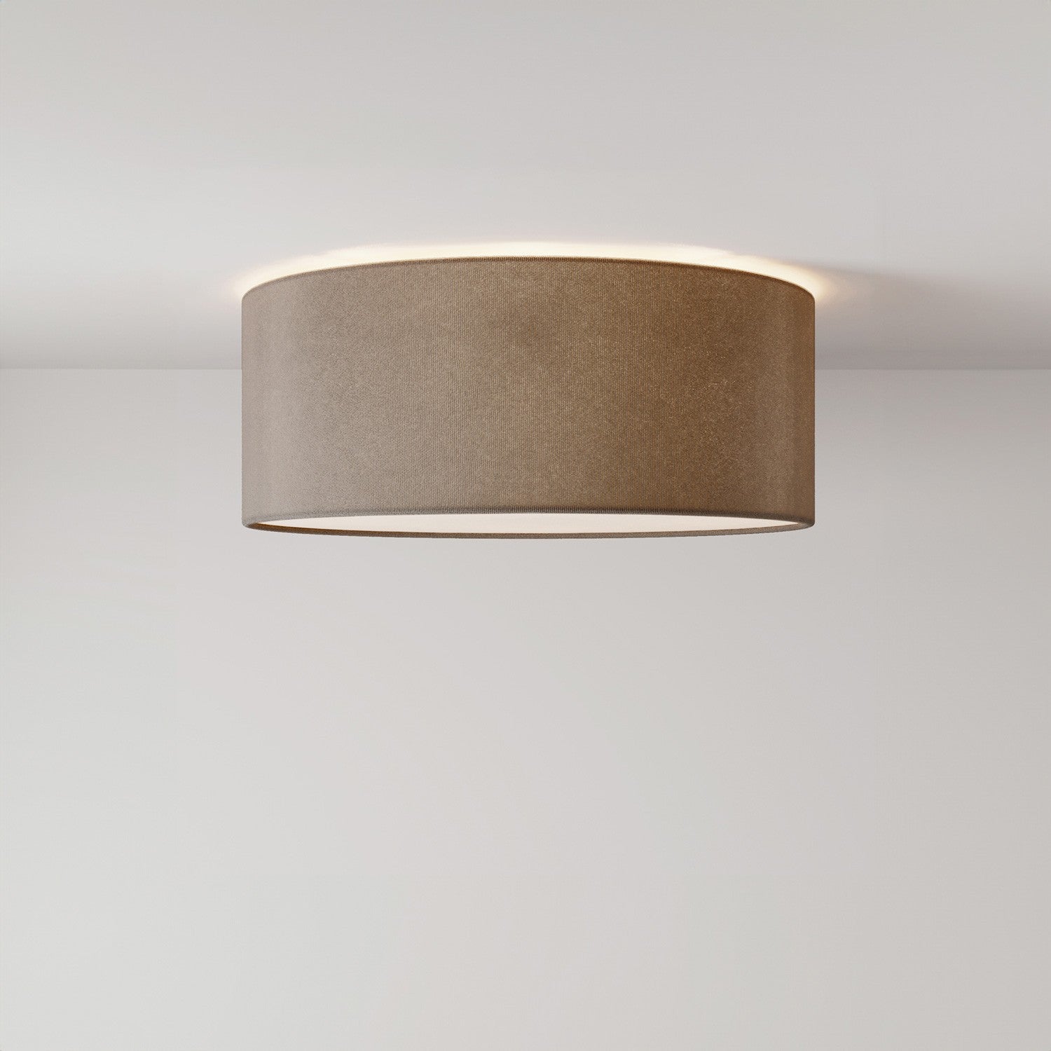 Stropní lampa z látky Malá, průměr 38 cm, E27 max 15W LED