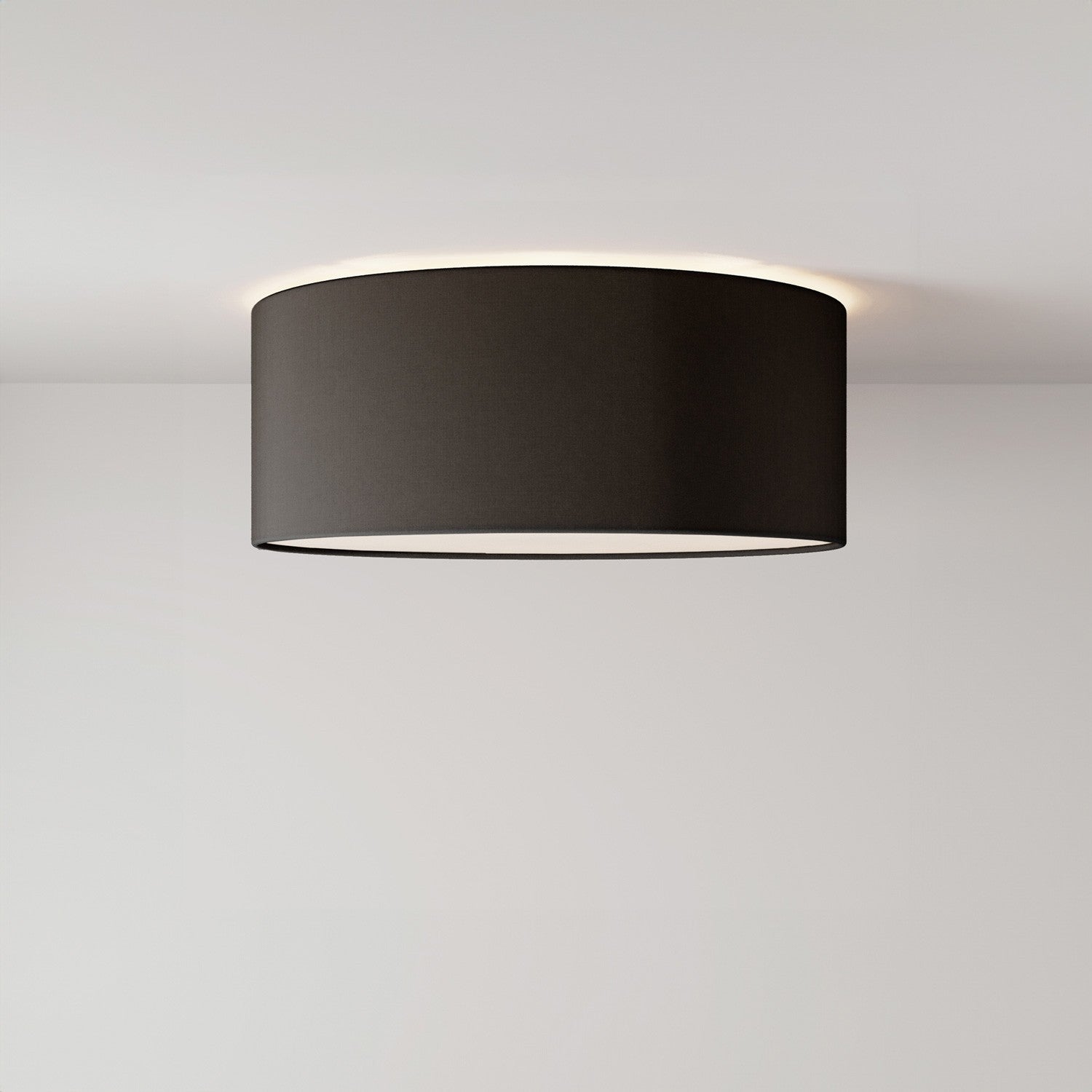 Stropní lampa z látky Malá, průměr 38 cm, E27 max 15W LED