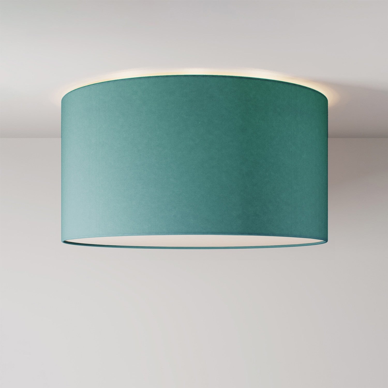 Stropní lampa z látky, průměr 48 cm, E27, vyrobeno v Itálii