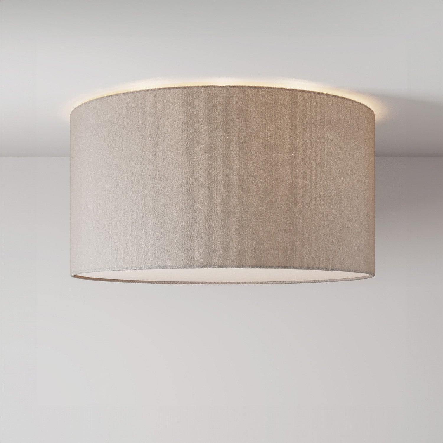 Stropní lampa z látky, průměr 48 cm, E27, vyrobeno v Itálii