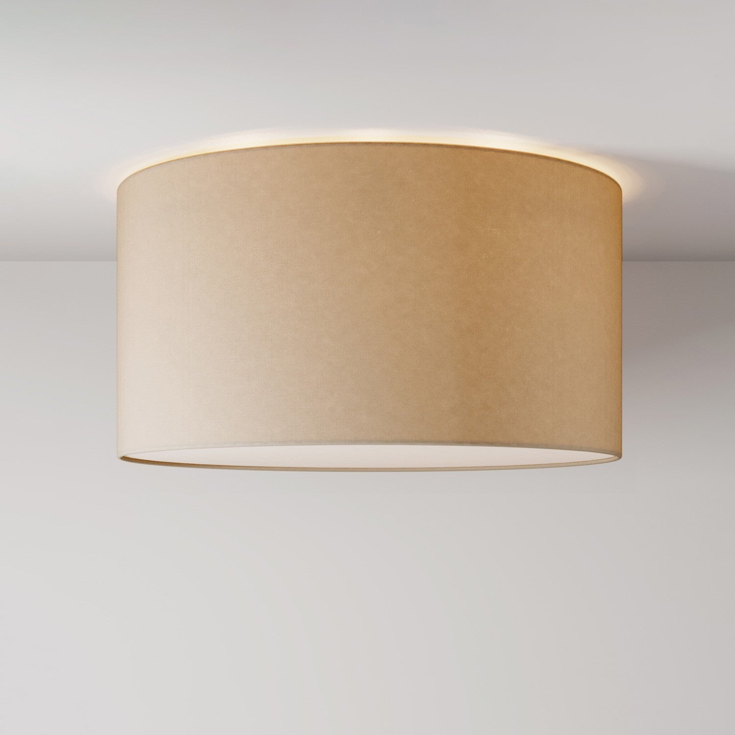 Stropní lampa z látky, průměr 48 cm, E27, vyrobeno v Itálii