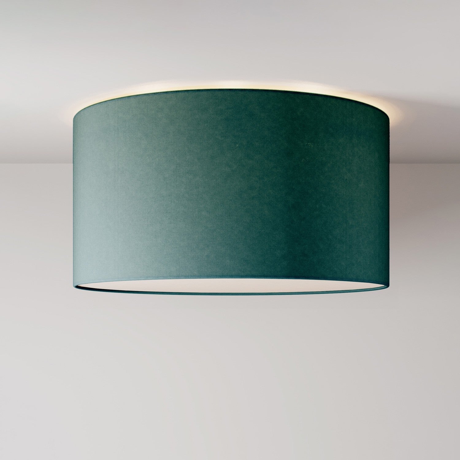 Stropní lampa z látky, průměr 48 cm, E27, vyrobeno v Itálii