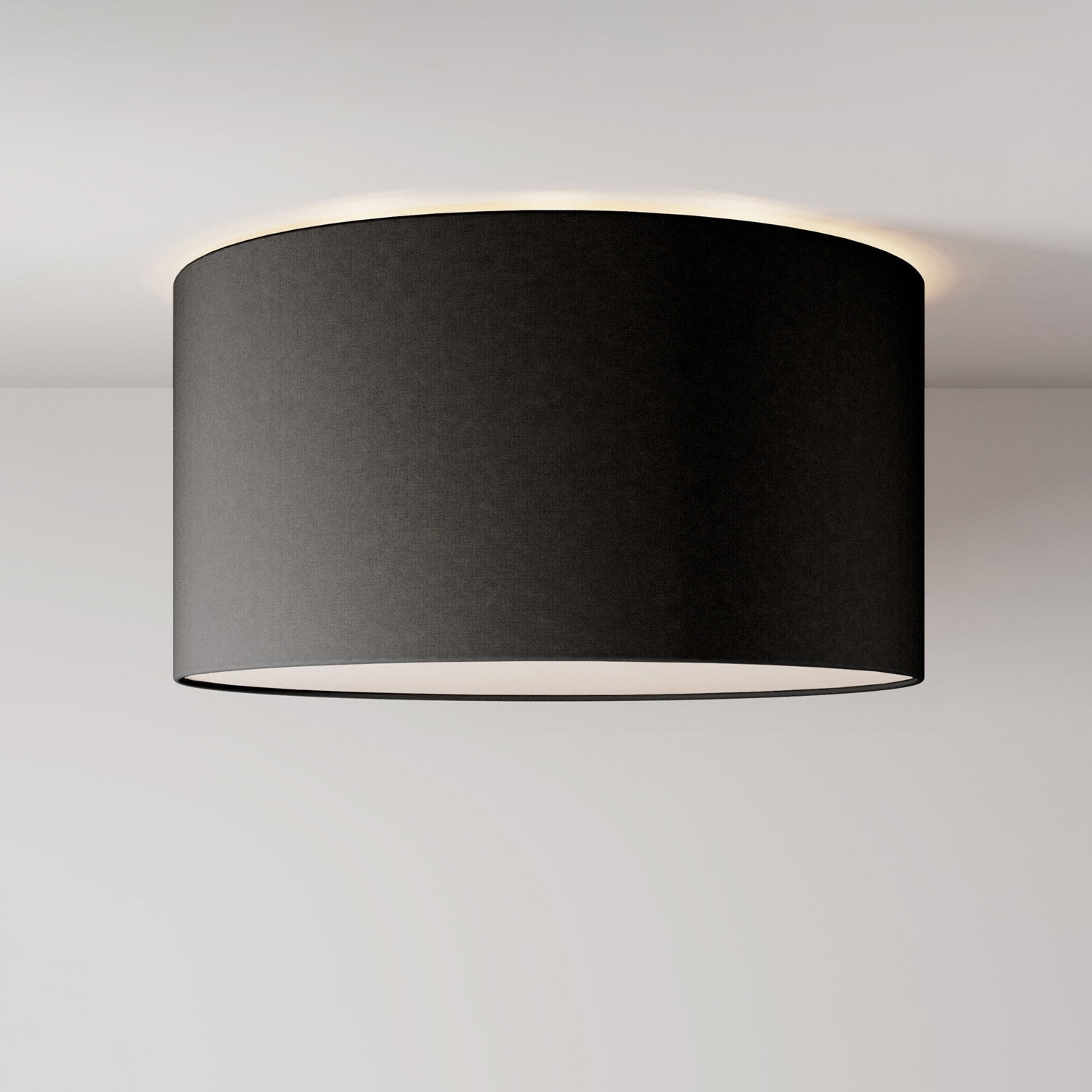 Stropní lampa z látky, průměr 48 cm, E27, vyrobeno v Itálii