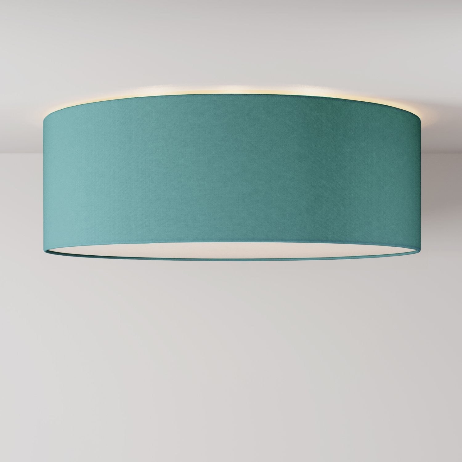 Velké textilní stropní svítidlo průměr 58 cm, výška 20 cm, E27 max 15W LED