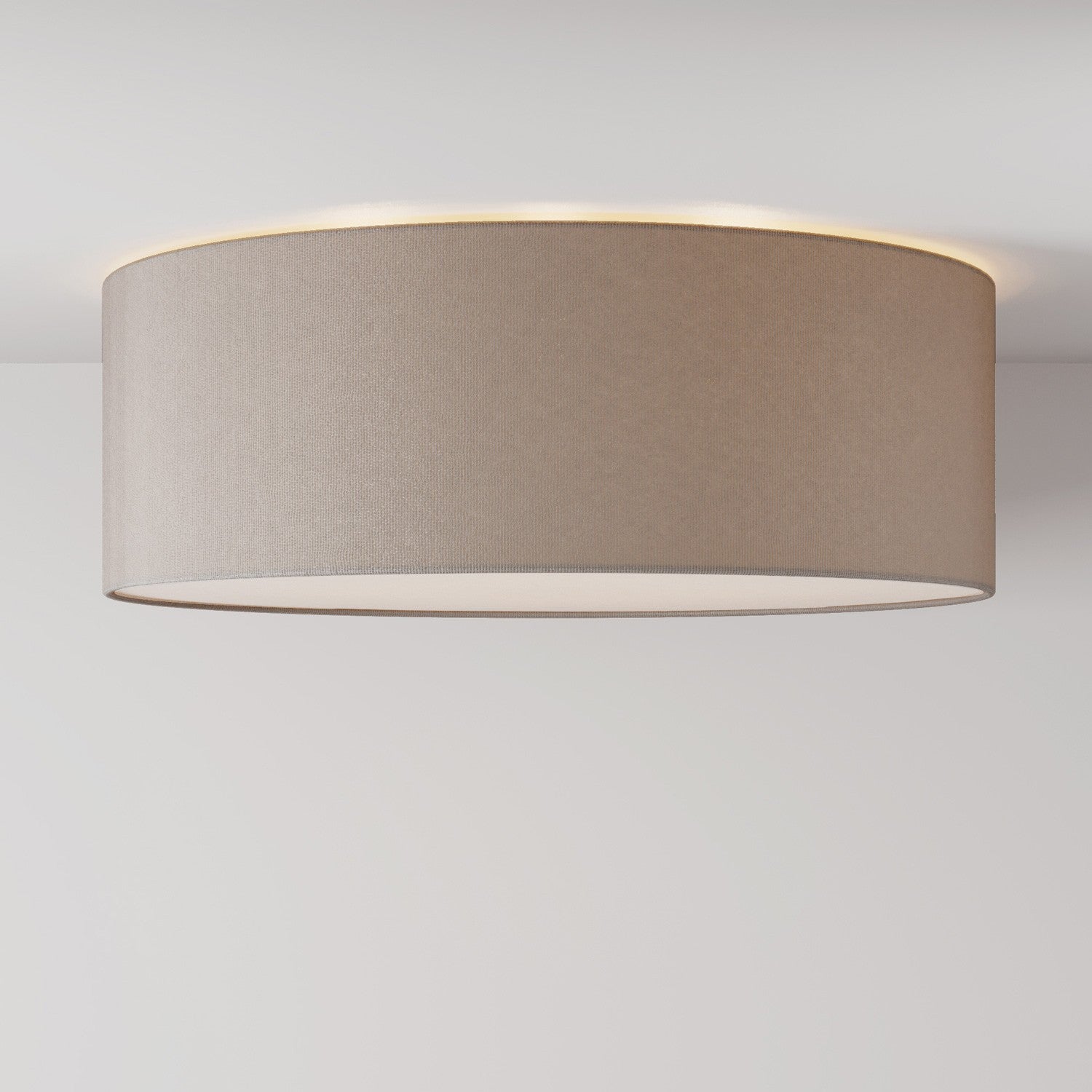 Velké textilní stropní svítidlo průměr 58 cm, výška 20 cm, E27 max 15W LED