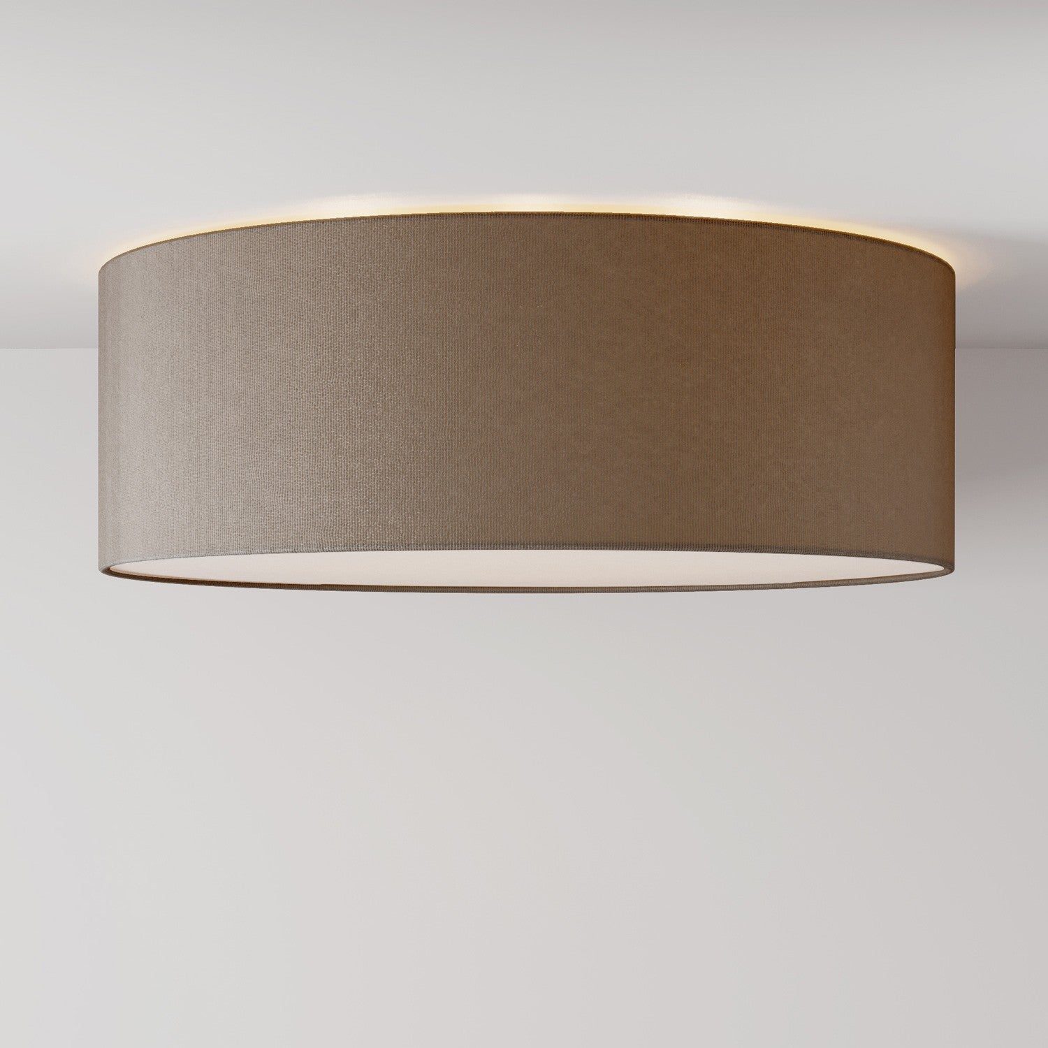 Velké textilní stropní svítidlo průměr 58 cm, výška 20 cm, E27 max 15W LED