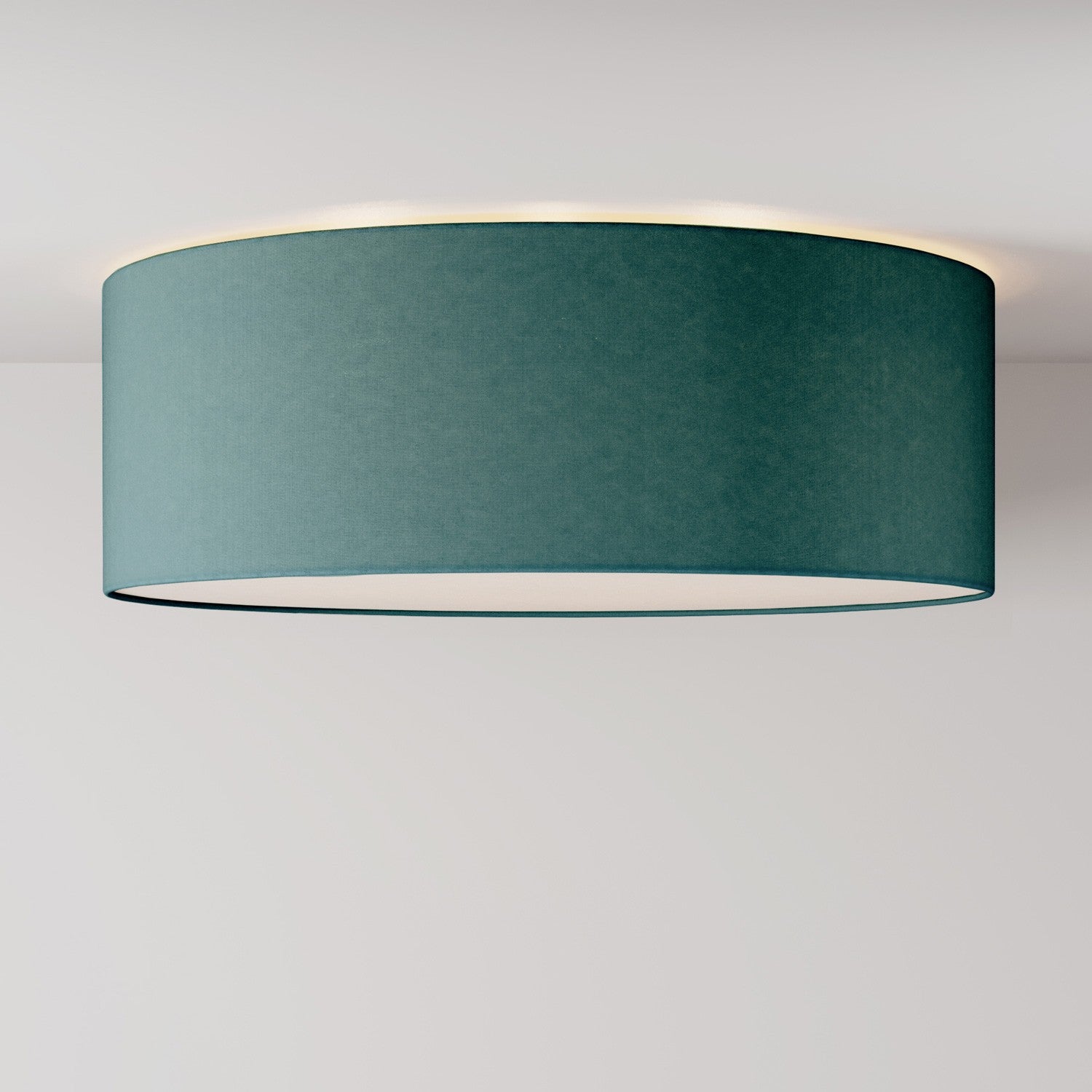 Velké textilní stropní svítidlo průměr 58 cm, výška 20 cm, E27 max 15W LED