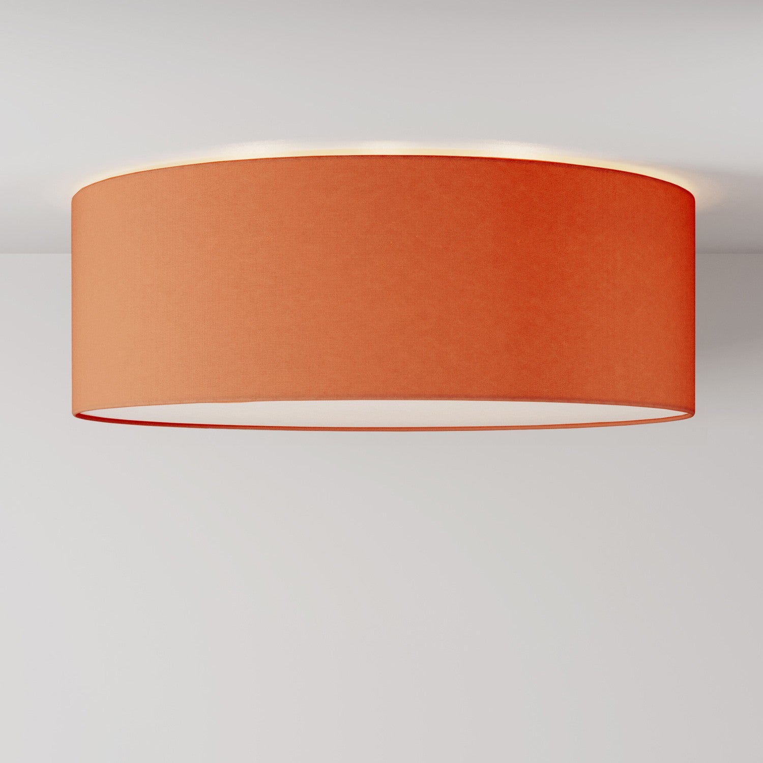 Velké textilní stropní svítidlo průměr 58 cm, výška 20 cm, E27 max 15W LED