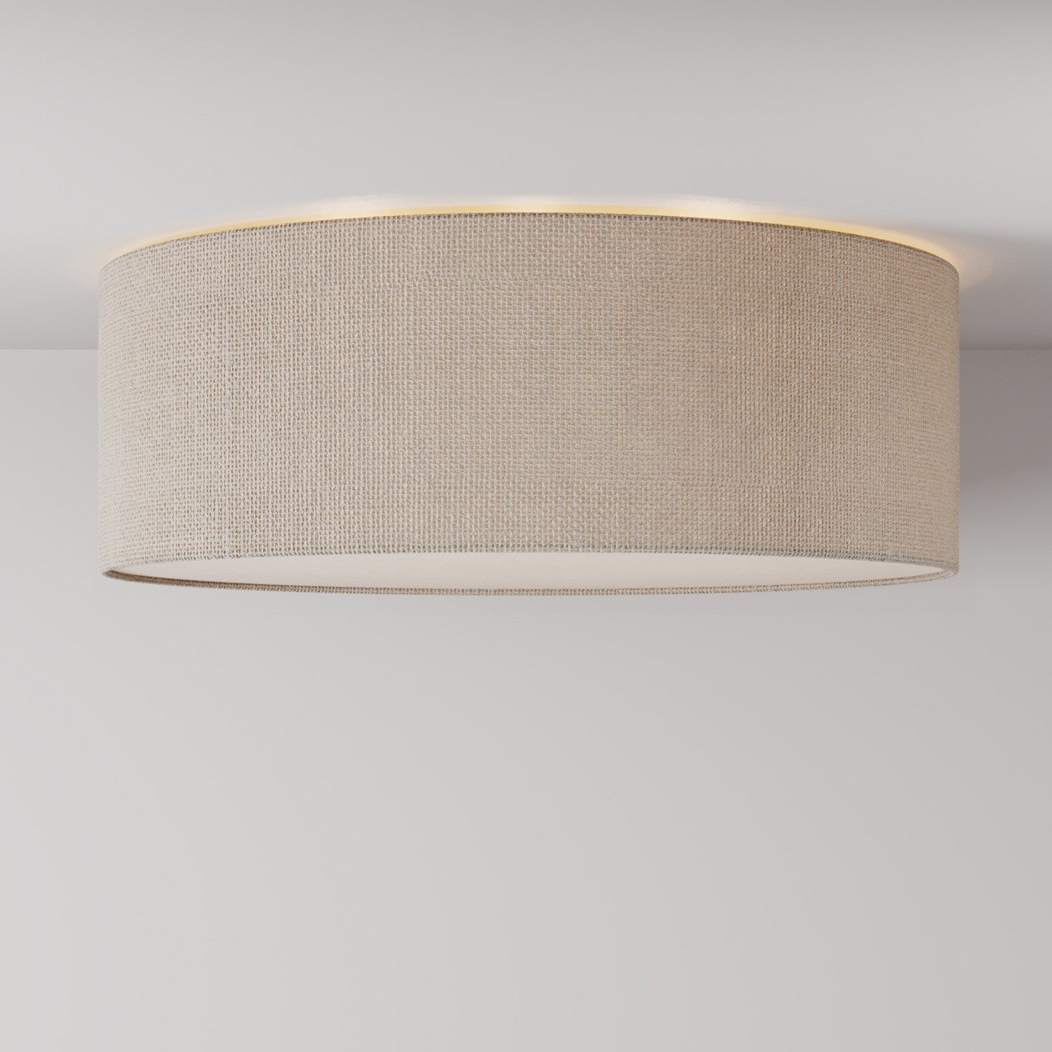 Velké textilní stropní svítidlo průměr 58 cm, výška 20 cm, E27 max 15W LED