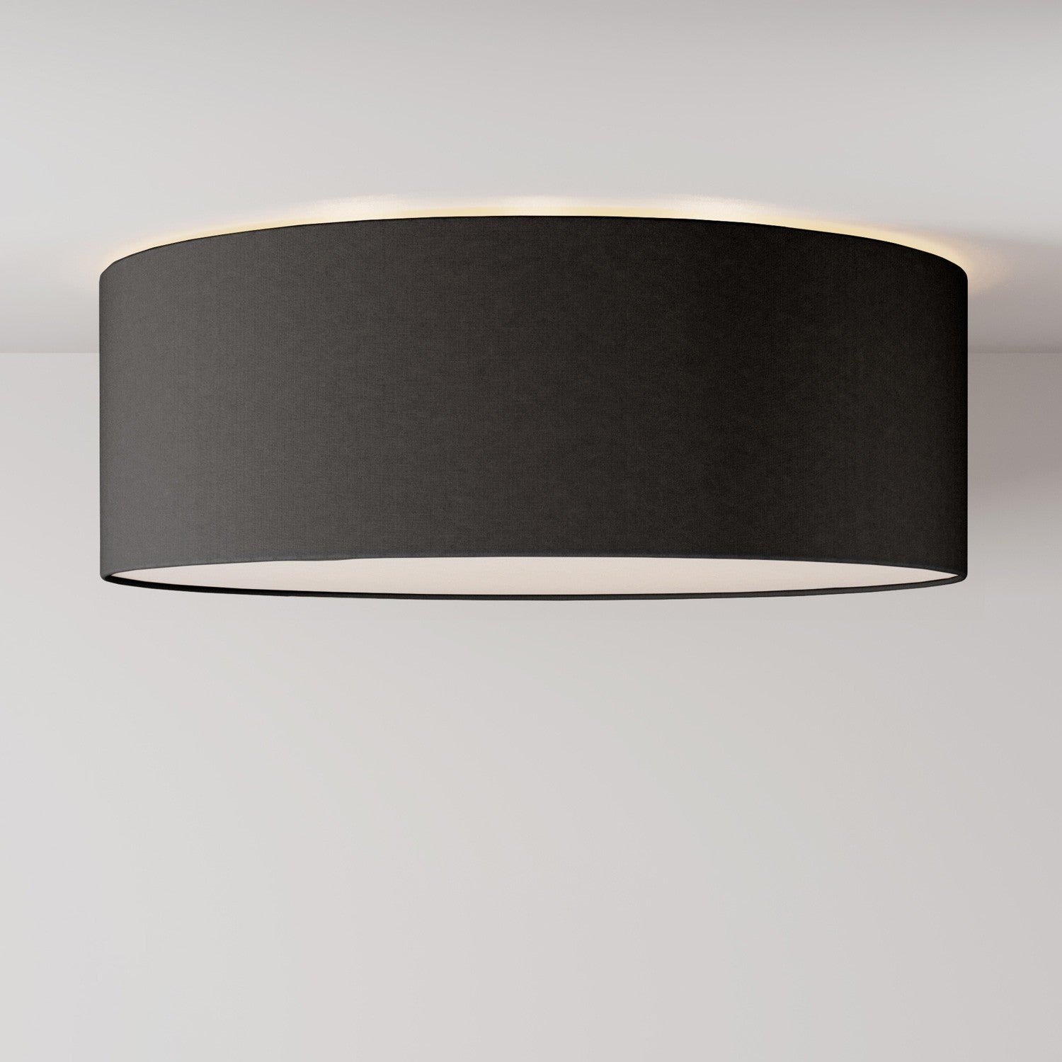 Velké textilní stropní svítidlo průměr 58 cm, výška 20 cm, E27 max 15W LED