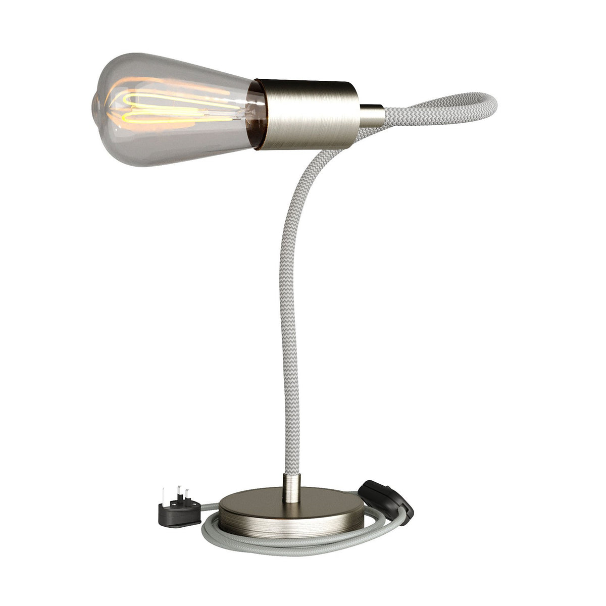 Flexibilní stolní lampička Flex, výška 60 cm, E27, max. 53 W