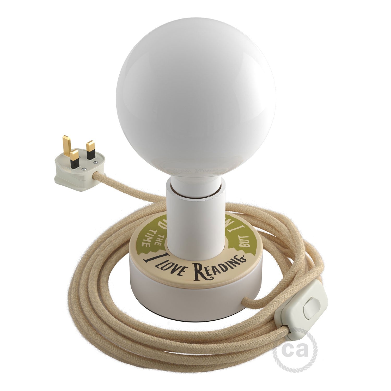 Dřevěná stolní lampa Posaluce MINI-UFO, průměr 12 cm, výkon 70 W
