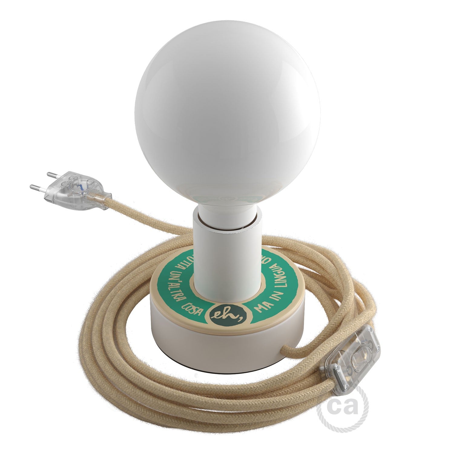 Dřevěná stolní lampa Posaluce MINI-UFO, průměr 12 cm, výkon 70 W