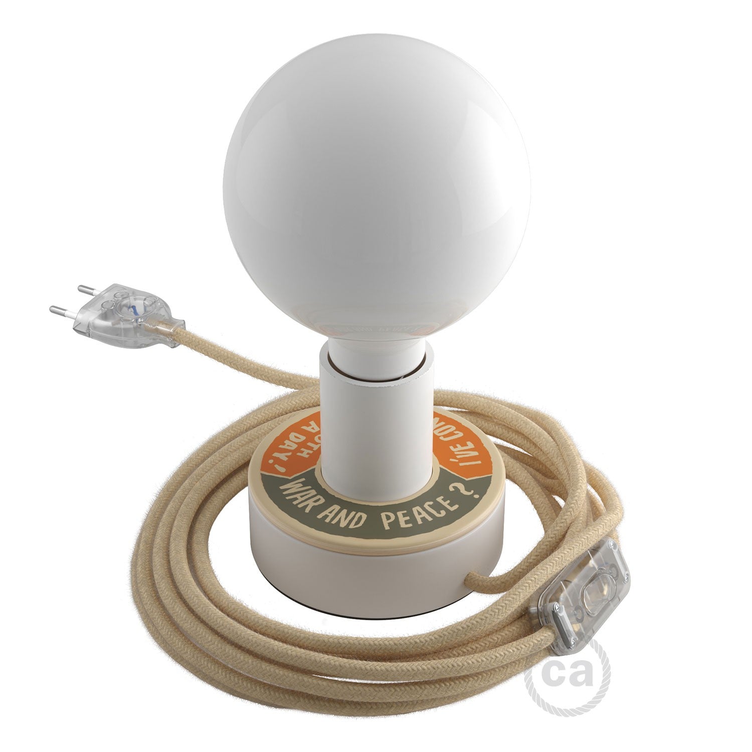 Dřevěná stolní lampa Posaluce MINI-UFO, průměr 12 cm, výkon 70 W