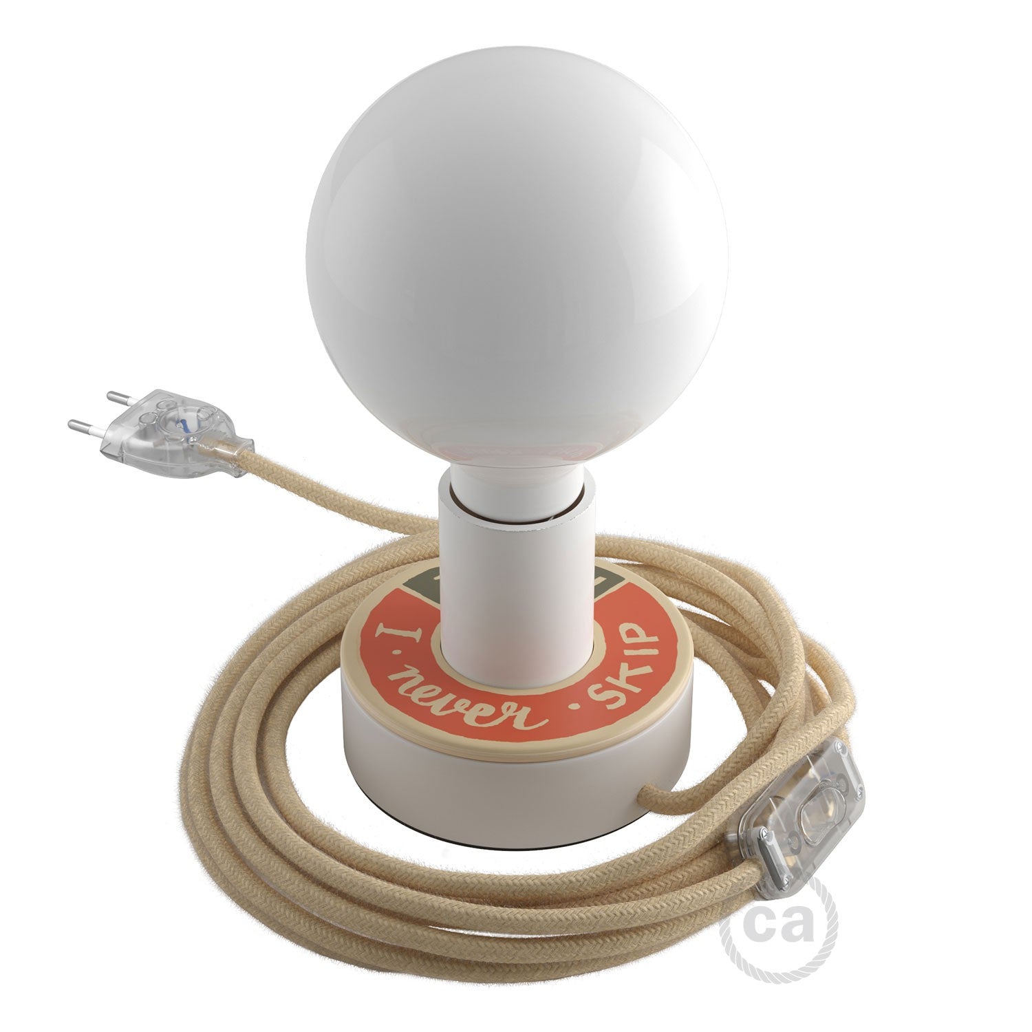 Dřevěná stolní lampa Posaluce MINI-UFO, průměr 12 cm, výkon 70 W