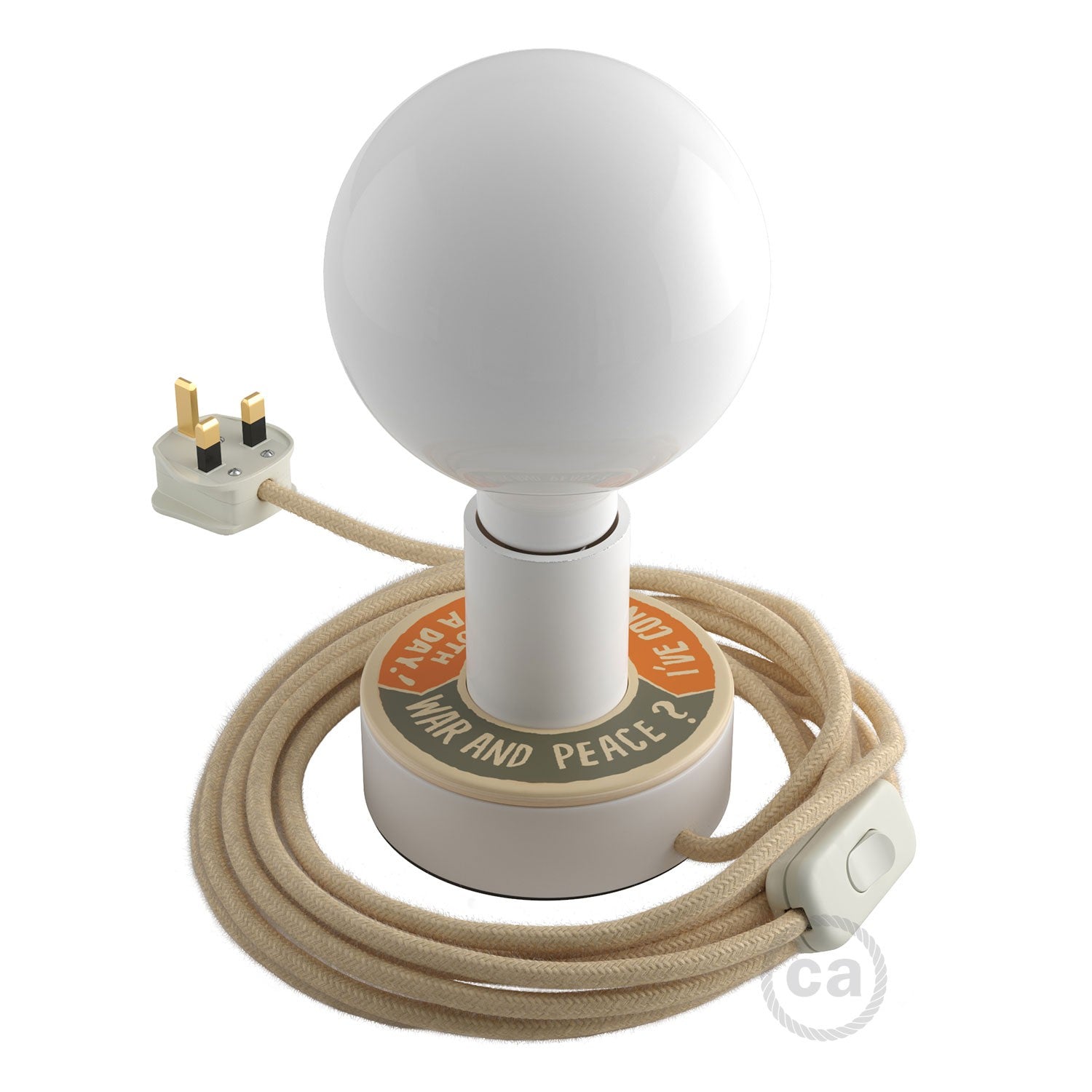 Dřevěná stolní lampa Posaluce MINI-UFO, průměr 12 cm, výkon 70 W