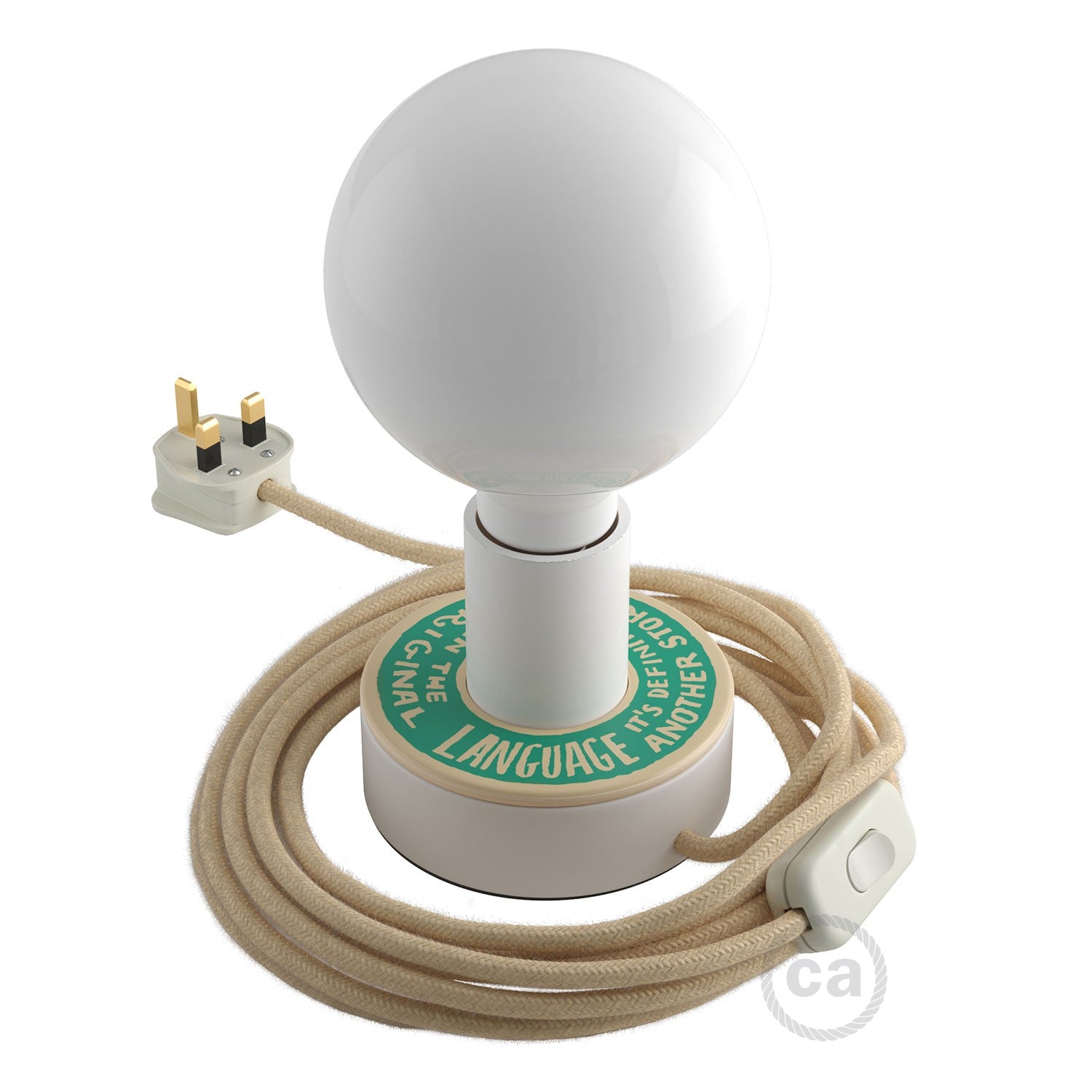 Dřevěná stolní lampa Posaluce MINI-UFO, průměr 12 cm, výkon 70 W
