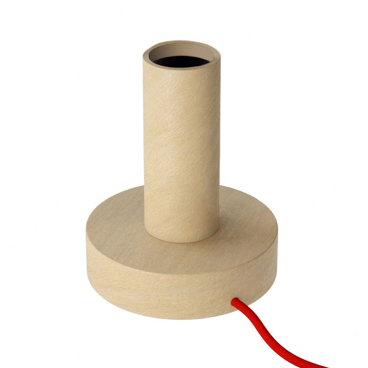 Posaluce M - Velká dřevěná stolní lampa E27, průměr 12 cm
