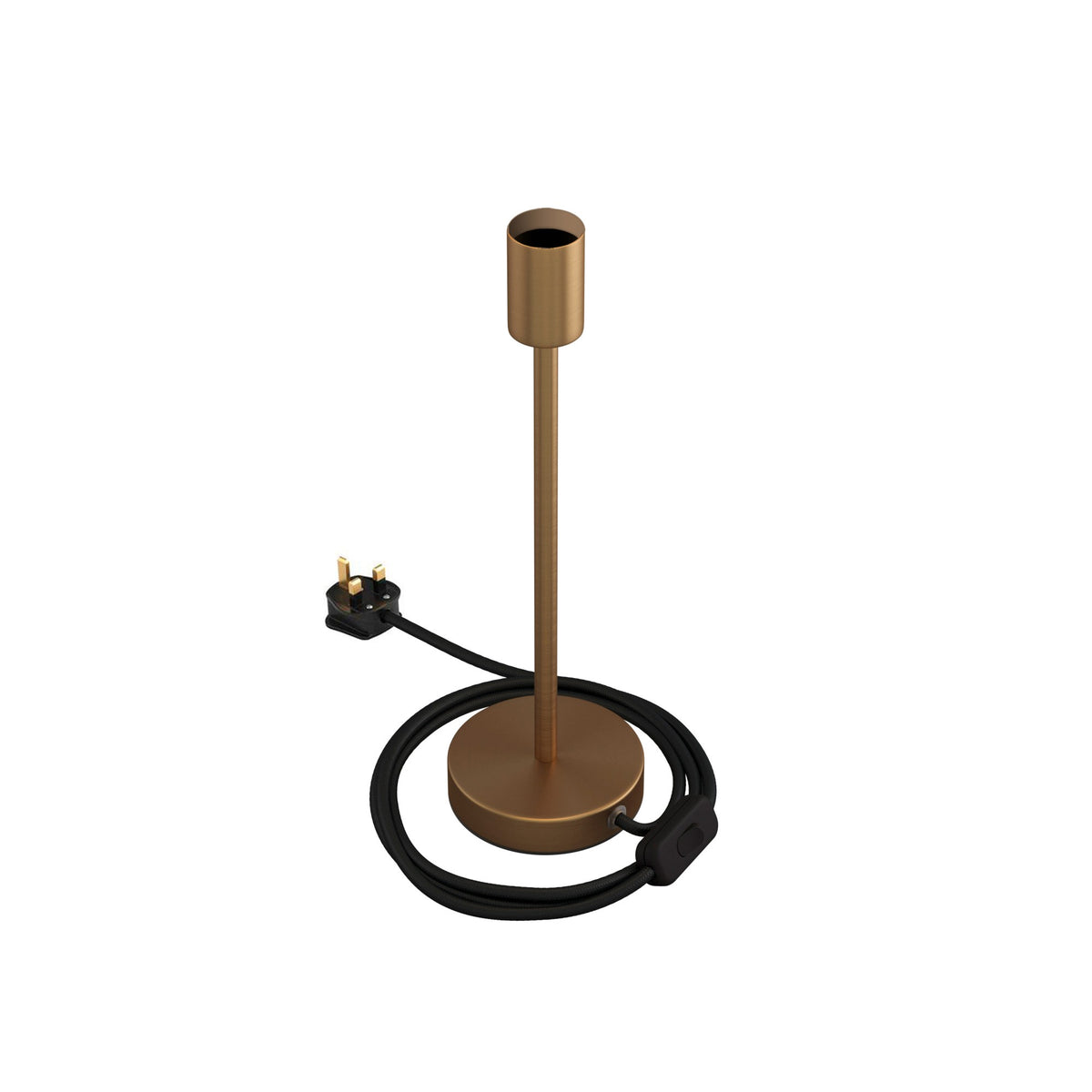 Alzaluce - kovová stolní lampa E27, výška 5-30 cm, průměr základny 12 cm