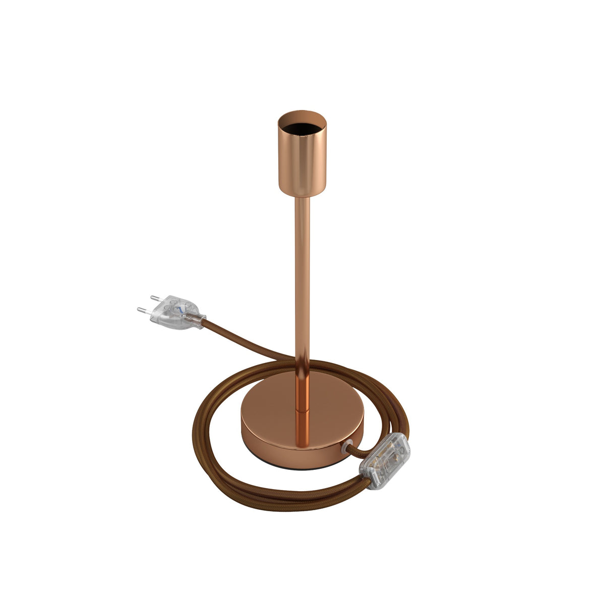 Alzaluce - kovová stolní lampa E27, výška 5-30 cm, průměr základny 12 cm