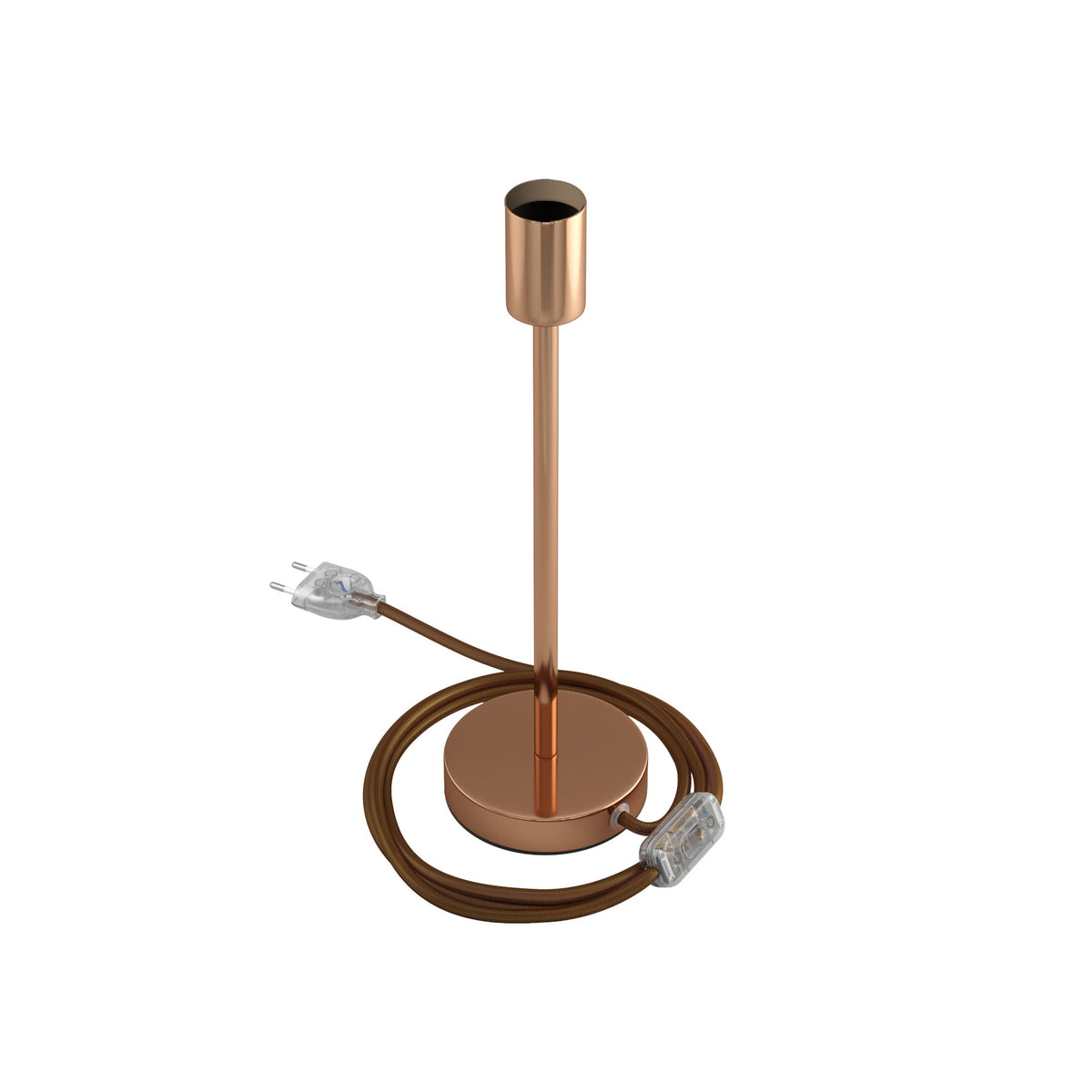 Alzaluce - kovová stolní lampa E27, výška 5-30 cm, průměr základny 12 cm