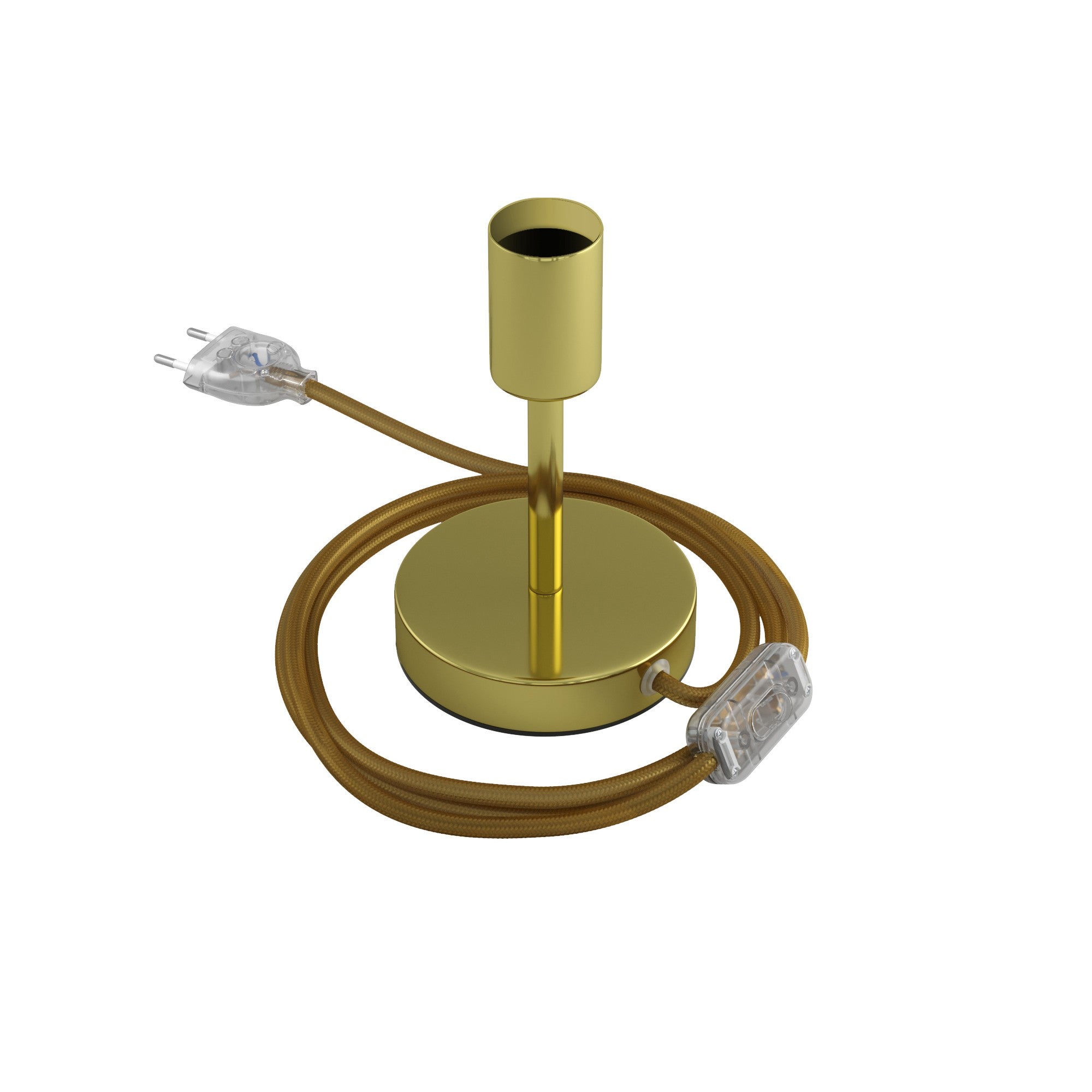 Alzaluce - kovová stolní lampa E27, výška 5-30 cm, průměr základny 12 cm