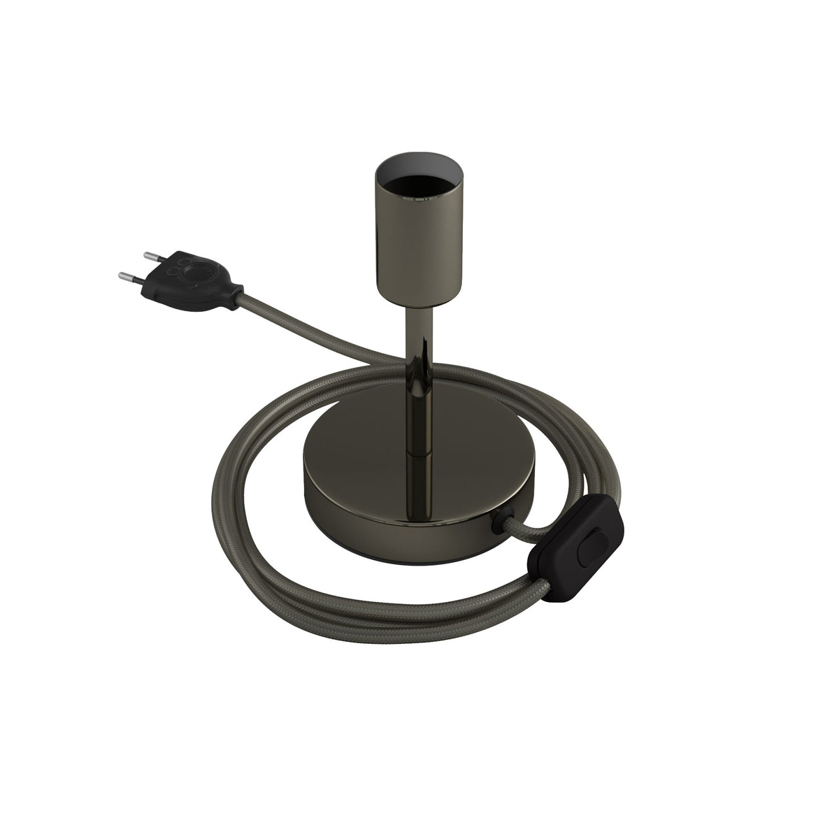 Alzaluce - kovová stolní lampa E27, výška 5-30 cm, průměr základny 12 cm