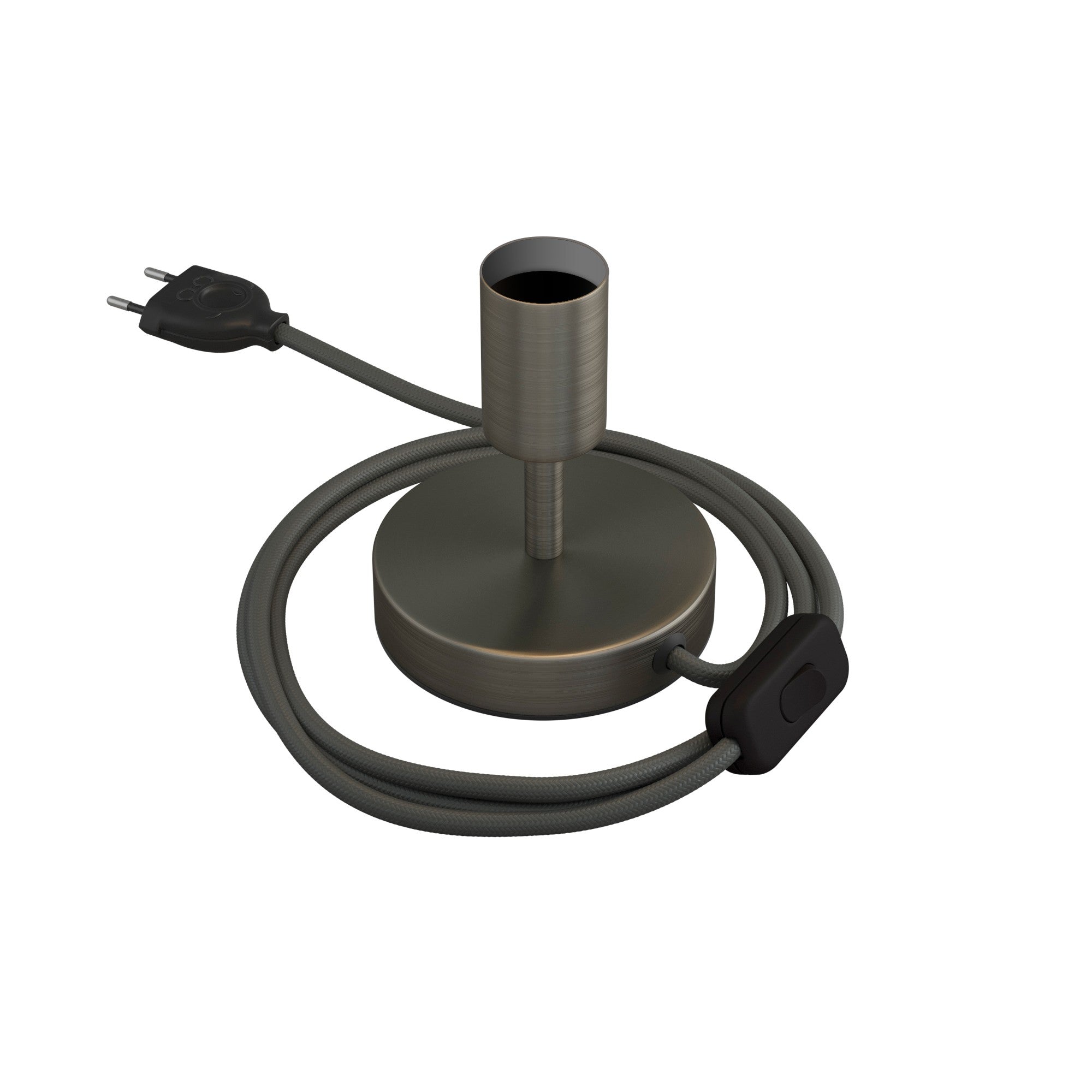 Alzaluce - kovová stolní lampa E27, výška 5-30 cm, průměr základny 12 cm