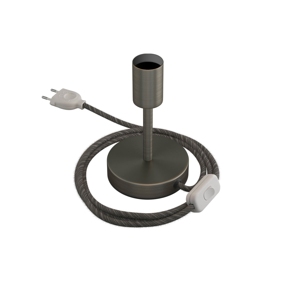 Alzaluce - kovová stolní lampa E27, výška 5-30 cm, průměr základny 12 cm