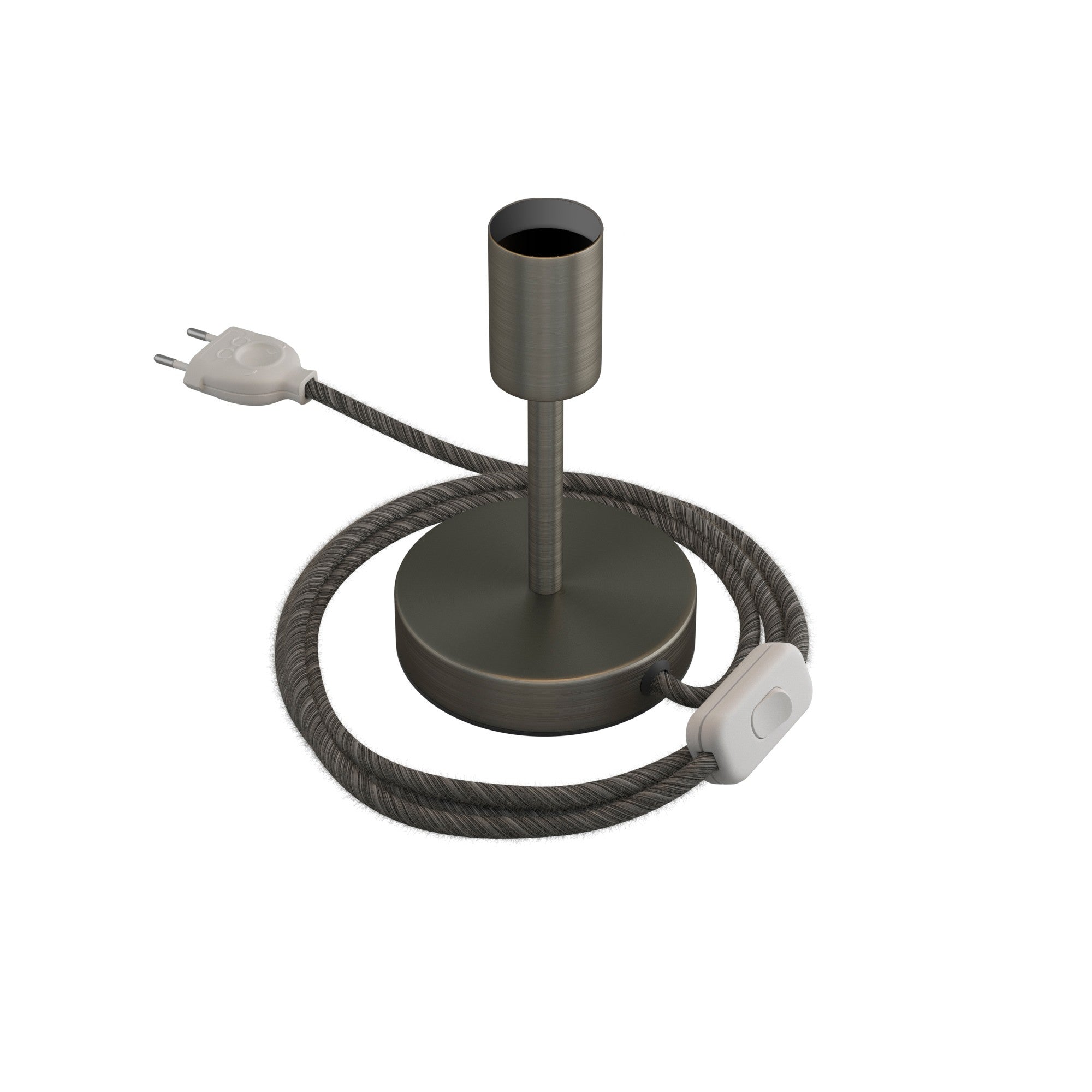 Alzaluce - kovová stolní lampa E27, výška 5-30 cm, průměr základny 12 cm