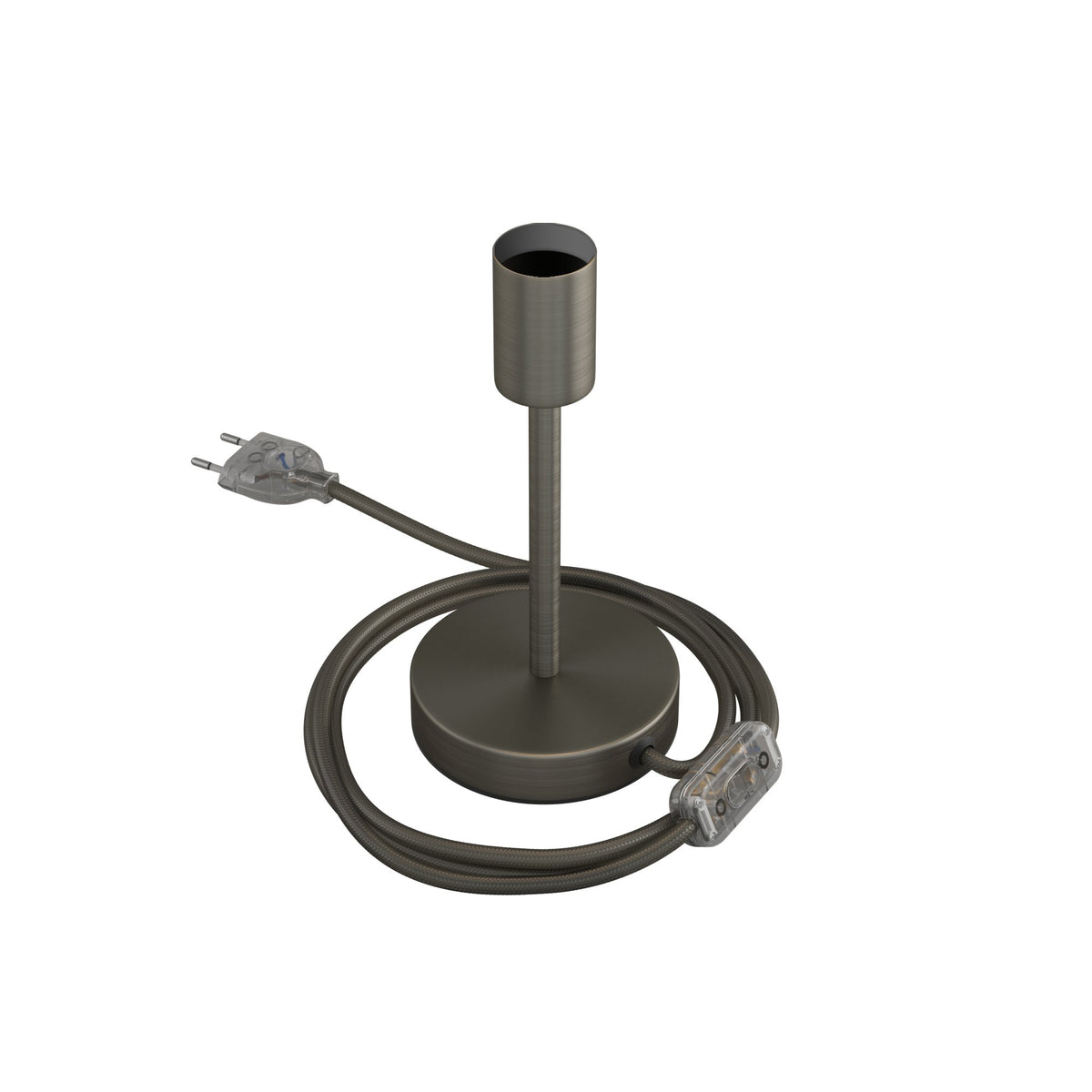 Alzaluce - kovová stolní lampa E27, výška 5-30 cm, průměr základny 12 cm